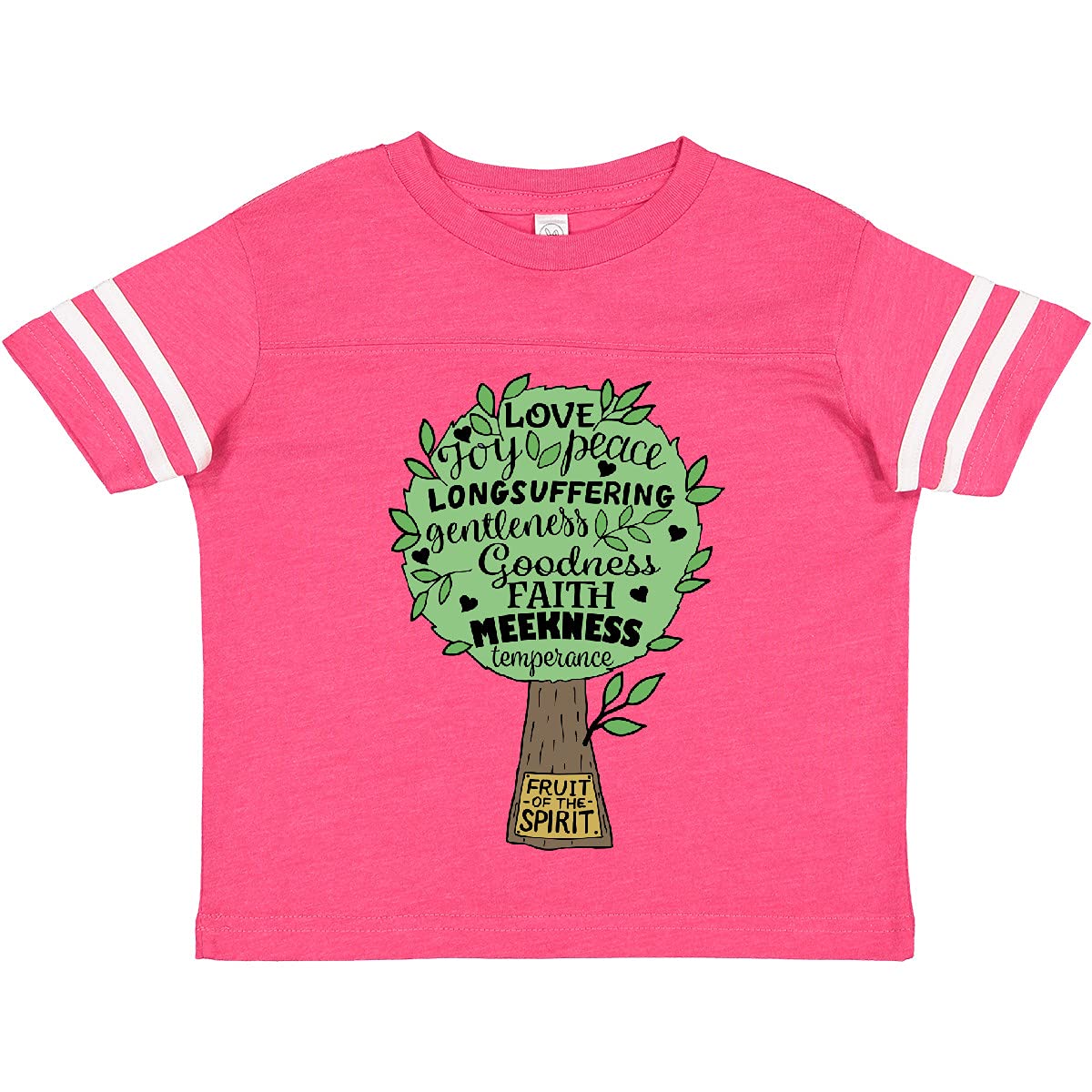 Inktastic Fruit of The Spirit Bible Quote Toddler T-Shirt - Christian Kids Apparel for Church, Sunday School & Family Gatherings
