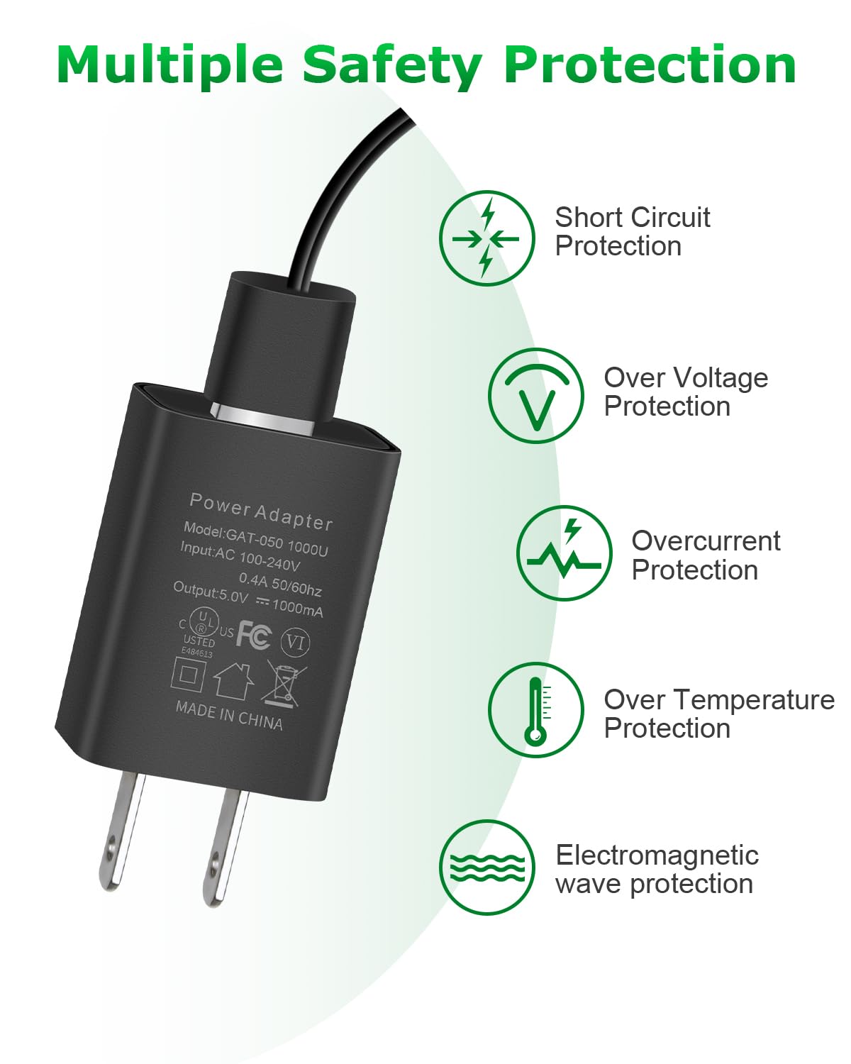 Replacement Charger for Manscaped Lawn Mower 3.0/2.0 - 5V Power Cord with Shaver Brush (4.9FT) - Compatible with Electric Groin Hair Trimmer - Perfect for Home & Travel Grooming