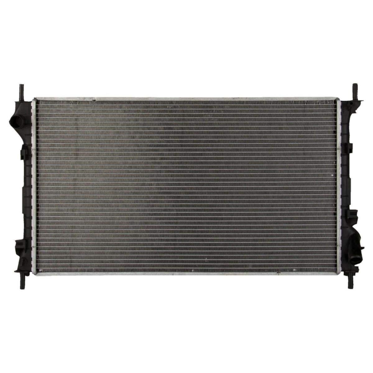 26mm Core MT Aluminum/Plastic Radiator - 1 Row Replacement for 2010-2013 Ford Transit Connect (Non-Oil Cooler Models) | Heavy-Duty Cooling Solution for Commercial Vans & Delivery Trucks