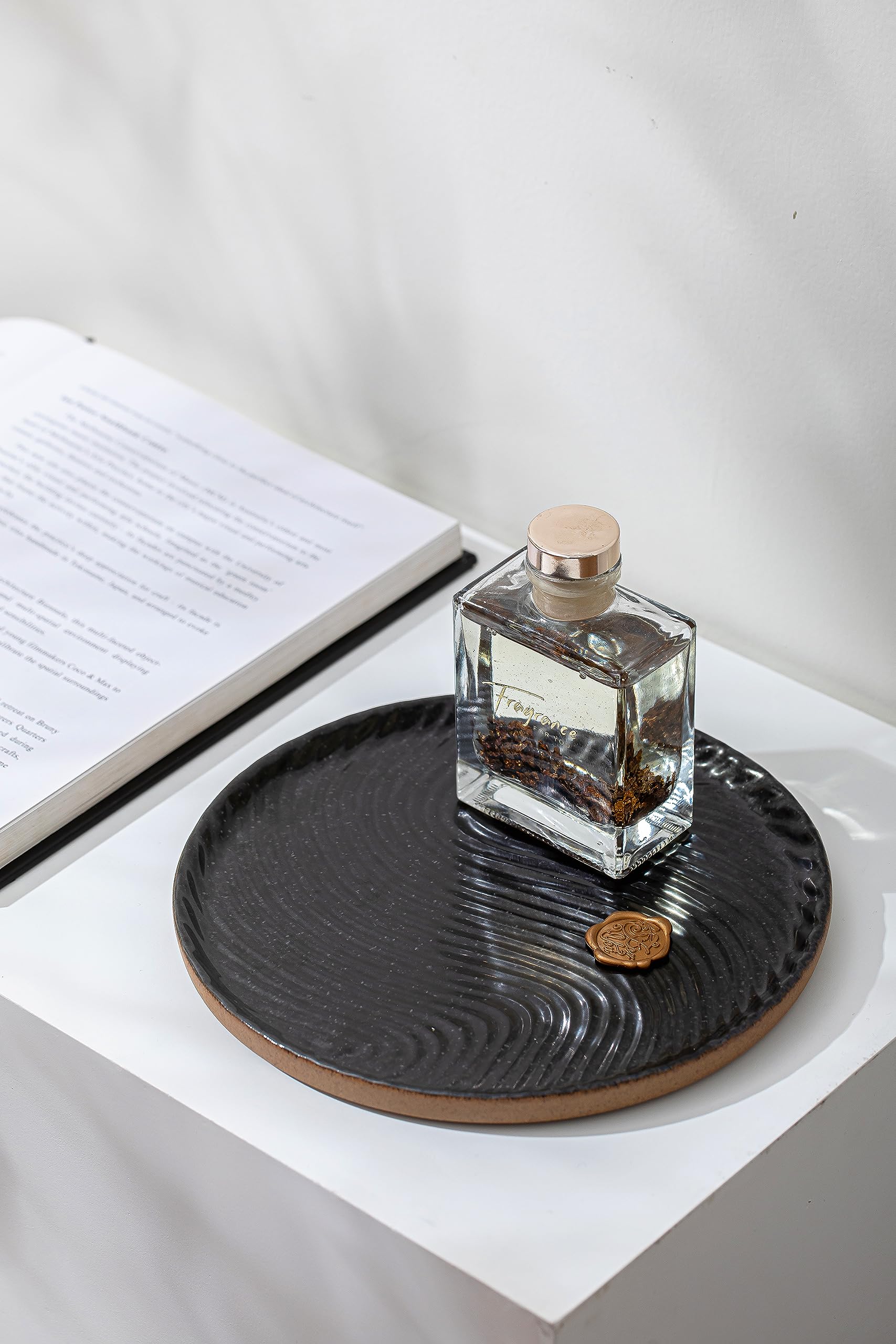 Vanity Tray with Brown Trim - 8