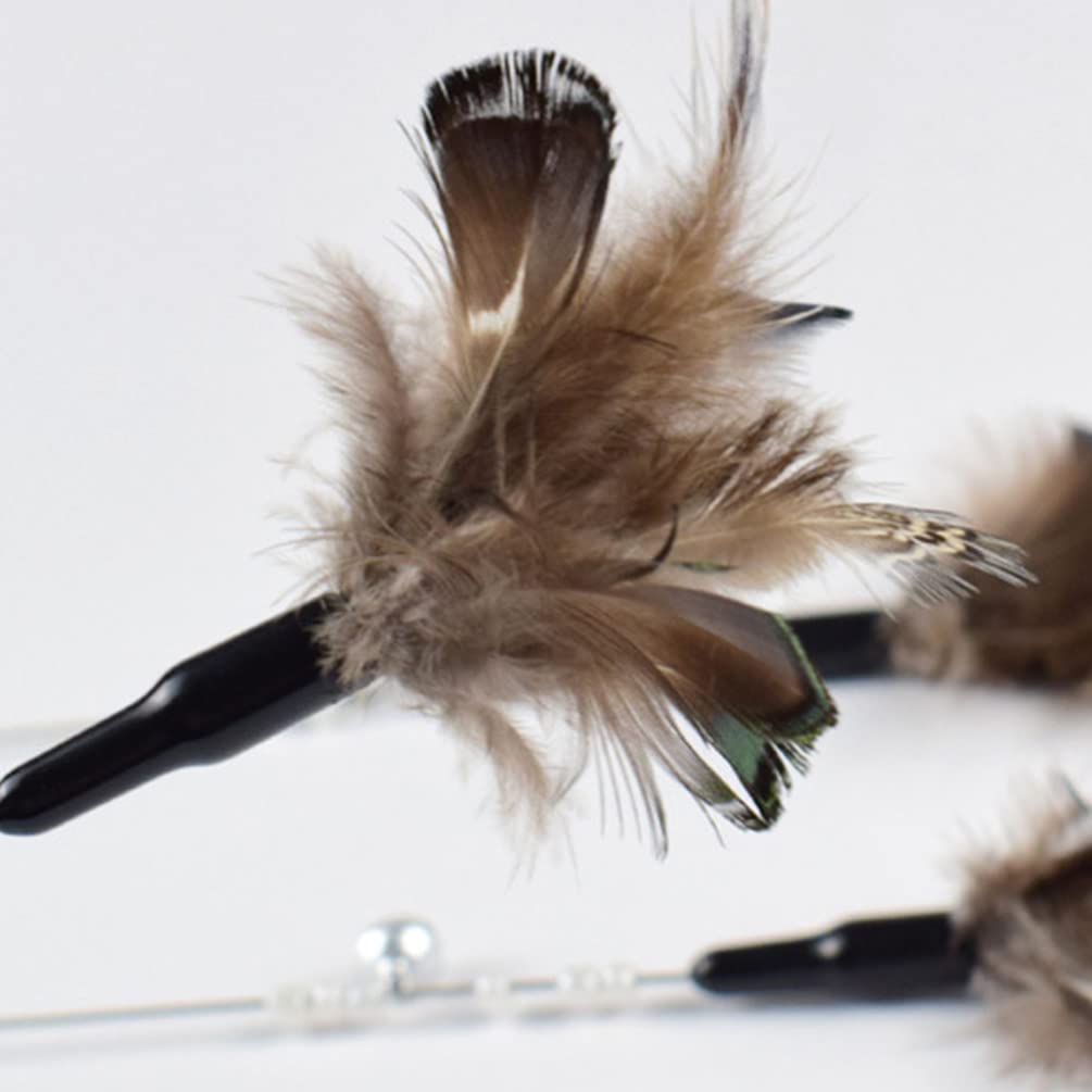 Balacoo 2-Pack Interactive Cat Toys with Feather Teaser - Telescoping Wand for Kittens & Adult Cats - Fun Playtime & Exercise for Indoor Pets - Perfect for Bonding & Stimulation
