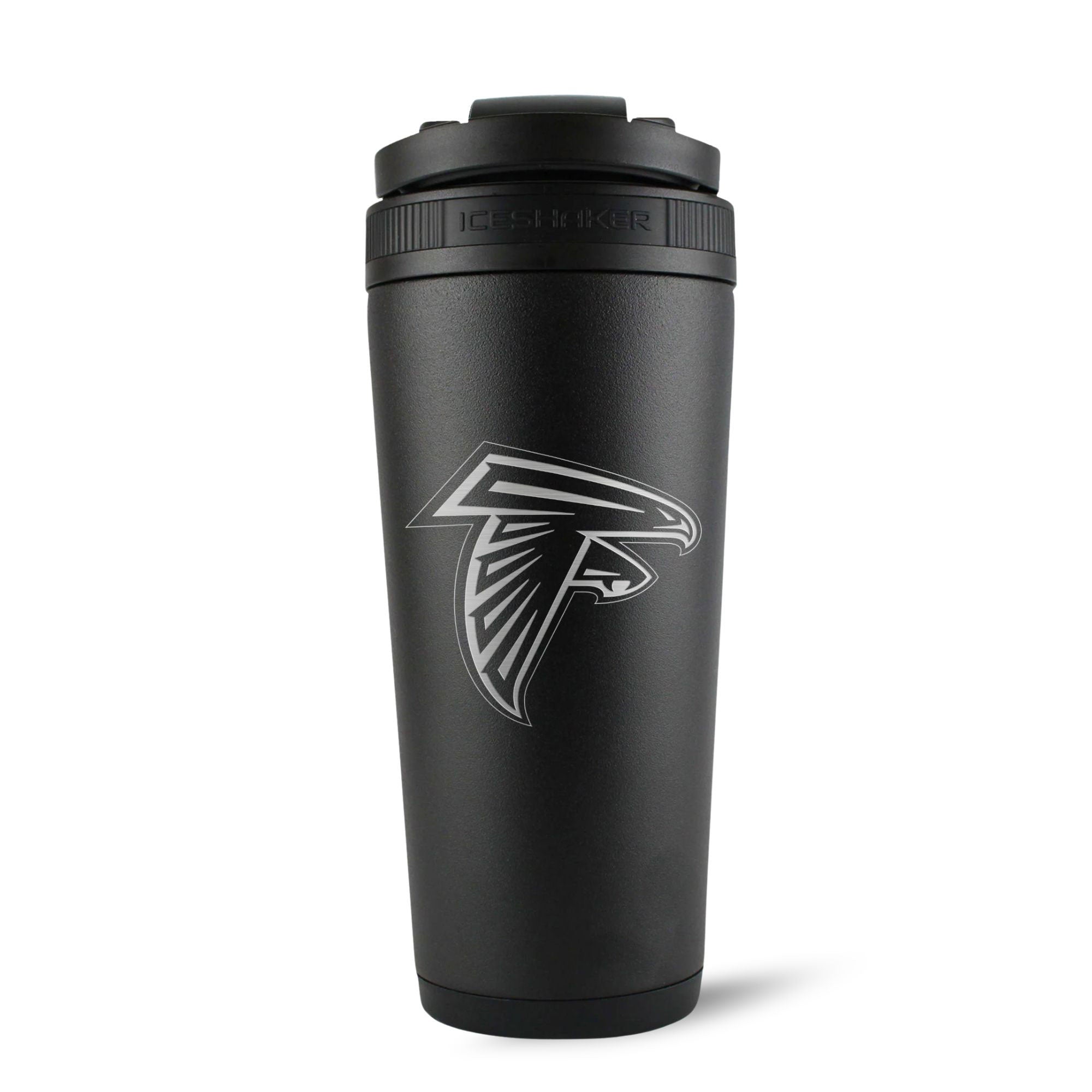 Official Atlanta Falcons 26oz Insulated Stainless Steel Water Bottle with Lid - Black | Perfect for Gym, Sports, Travel & Outdoor Activities