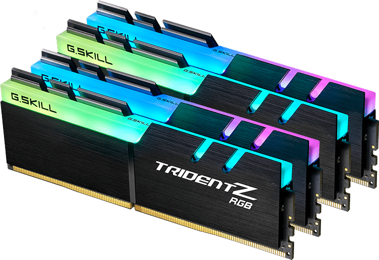 G.SKILL TridentZ RGB 32GB (4x8GB) DDR4 4000MHz Desktop Memory Kit - High Performance RAM for Gaming PCs, Workstations & Content Creation