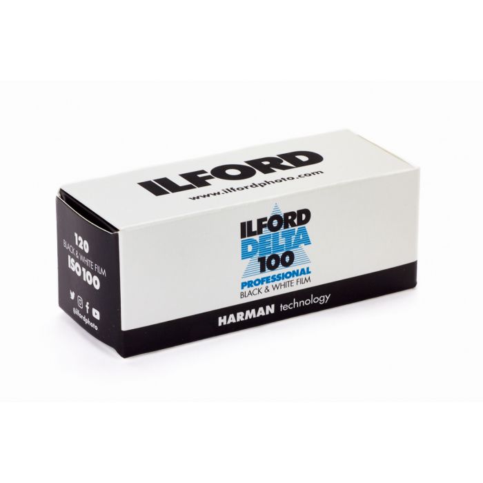 Ilford Delta 100 Professional Black & White Film (120 Roll) - High Resolution Fine Grain for Landscape & Portrait Photography