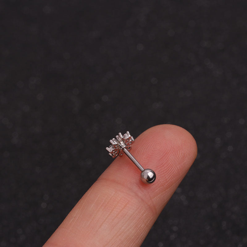 20G Cartilage Tiny Moon Star Tragus Stud Earrings - Hypoallergenic Surgical Steel Body Jewelry for Women | Perfect for Daily Wear, Parties & Special Occasions