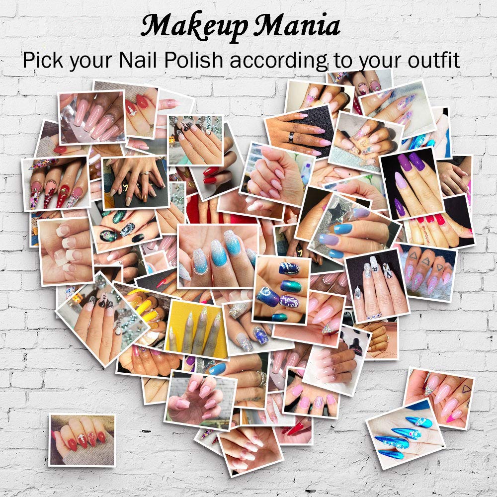 Makeup Mania Velvet Matte Nail Polish Set - 4 Piece Multicolor Nail Paint Combo (12ml Each) | Long-Lasting, Chip-Resistant Formula | Perfect for Home Manicures, Parties & Special Occasions