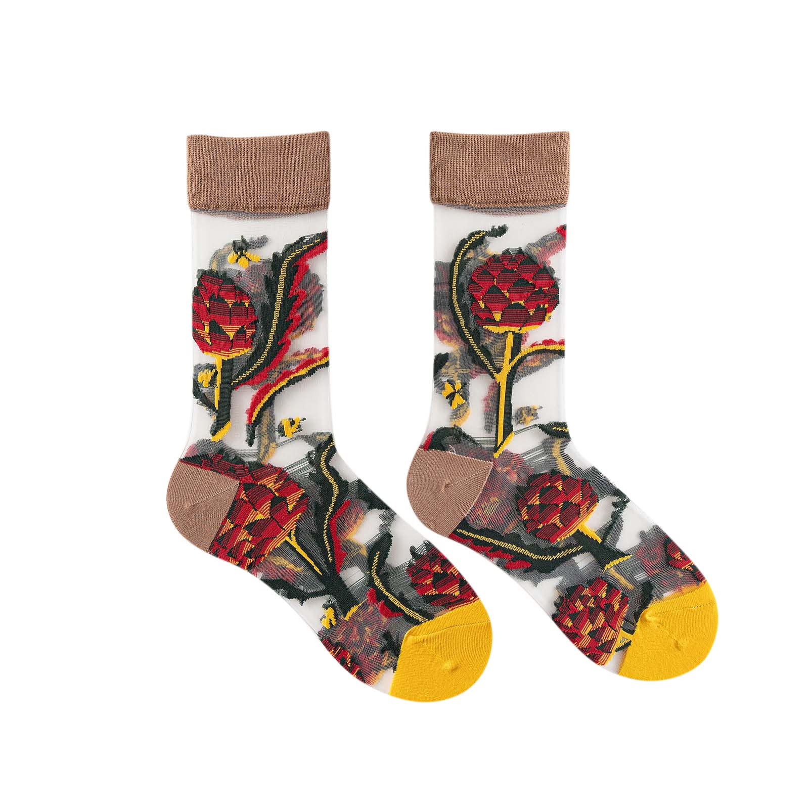 Trendy Retro Floral Ankle Socks for Women - Cute Summer Thin Socks for Teens & Adults - Perfect for Casual Wear, Sneakers, and Fashion Outfits