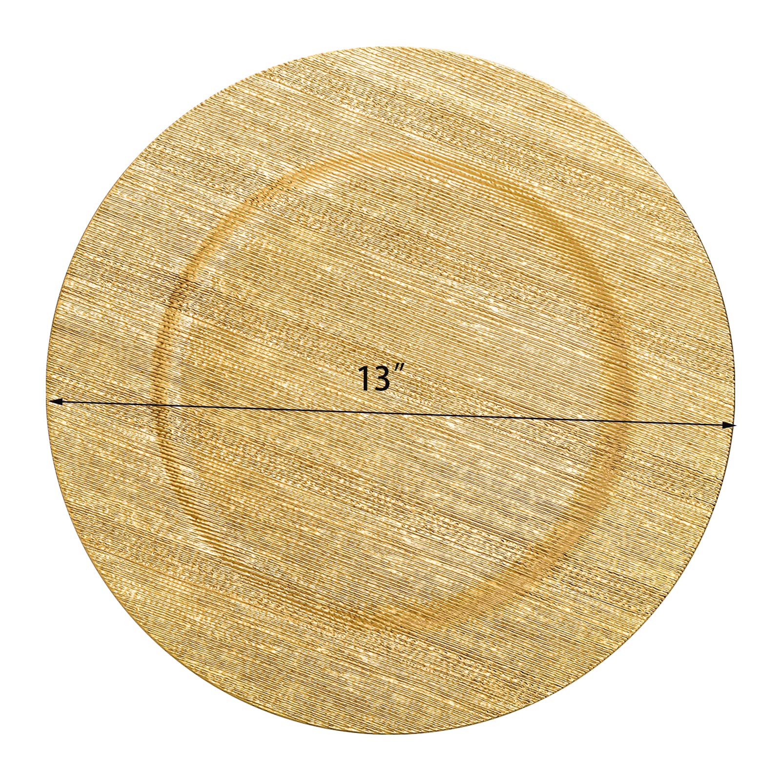 12 Pack Gold Charger Plates - 13 Inch Round Plastic Dinner Plates with Shiny Foil Finish for Wedding, Easter Party & Holiday Table Decor - Elegant Serving Trays for Formal Dining & Special Occasions