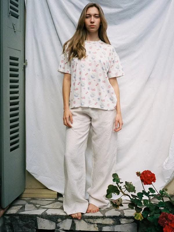 Stylish Printed Loungewear Set for Women - Soft & Comfortable Pajama Outfit - Perfect for Home Relaxation, Yoga & Lounge Wear