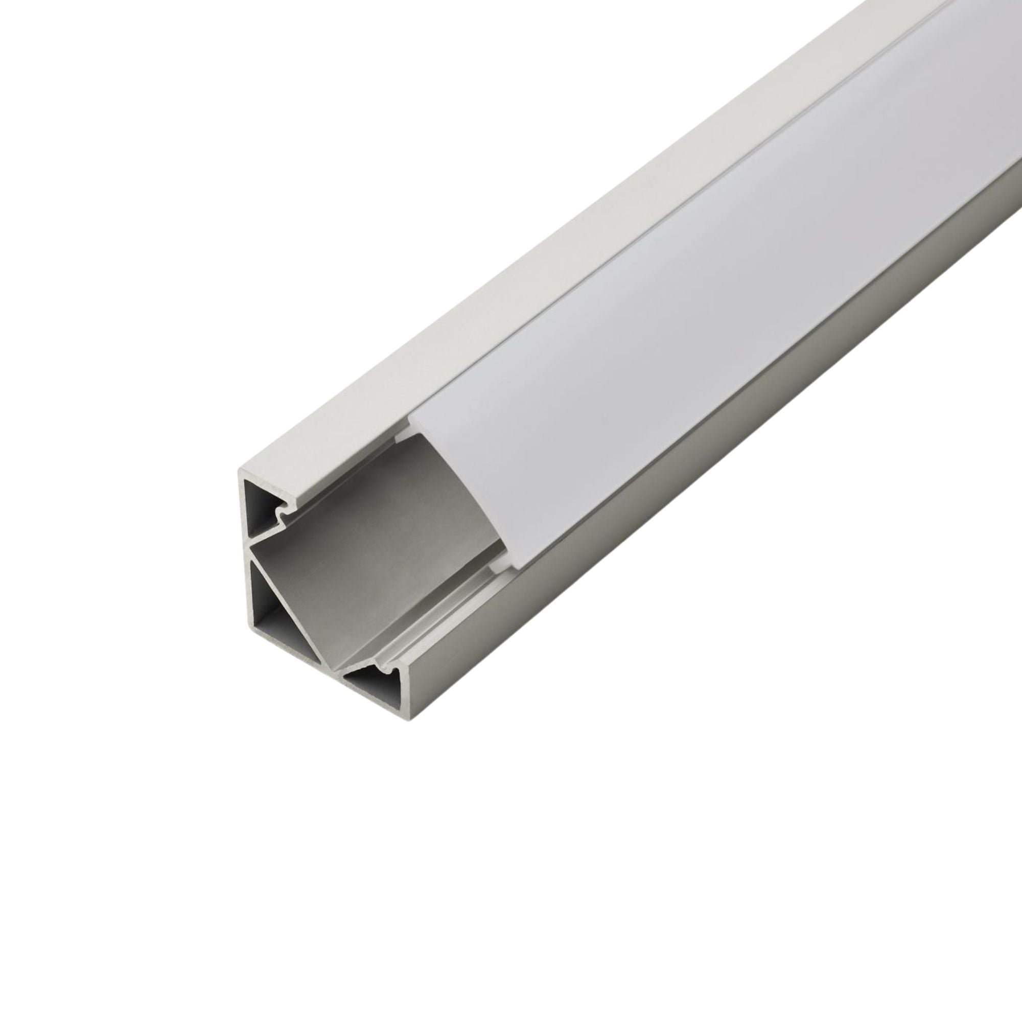40-45 Degree Angled Aluminum Channel - Heavy Duty Metal Brackets (5 Pack) for DIY Shelving, Furniture Building, and Home Improvement Projects