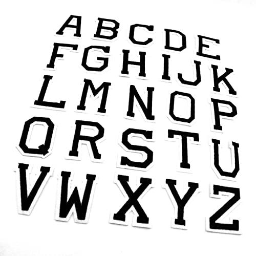 26pcs Black letters