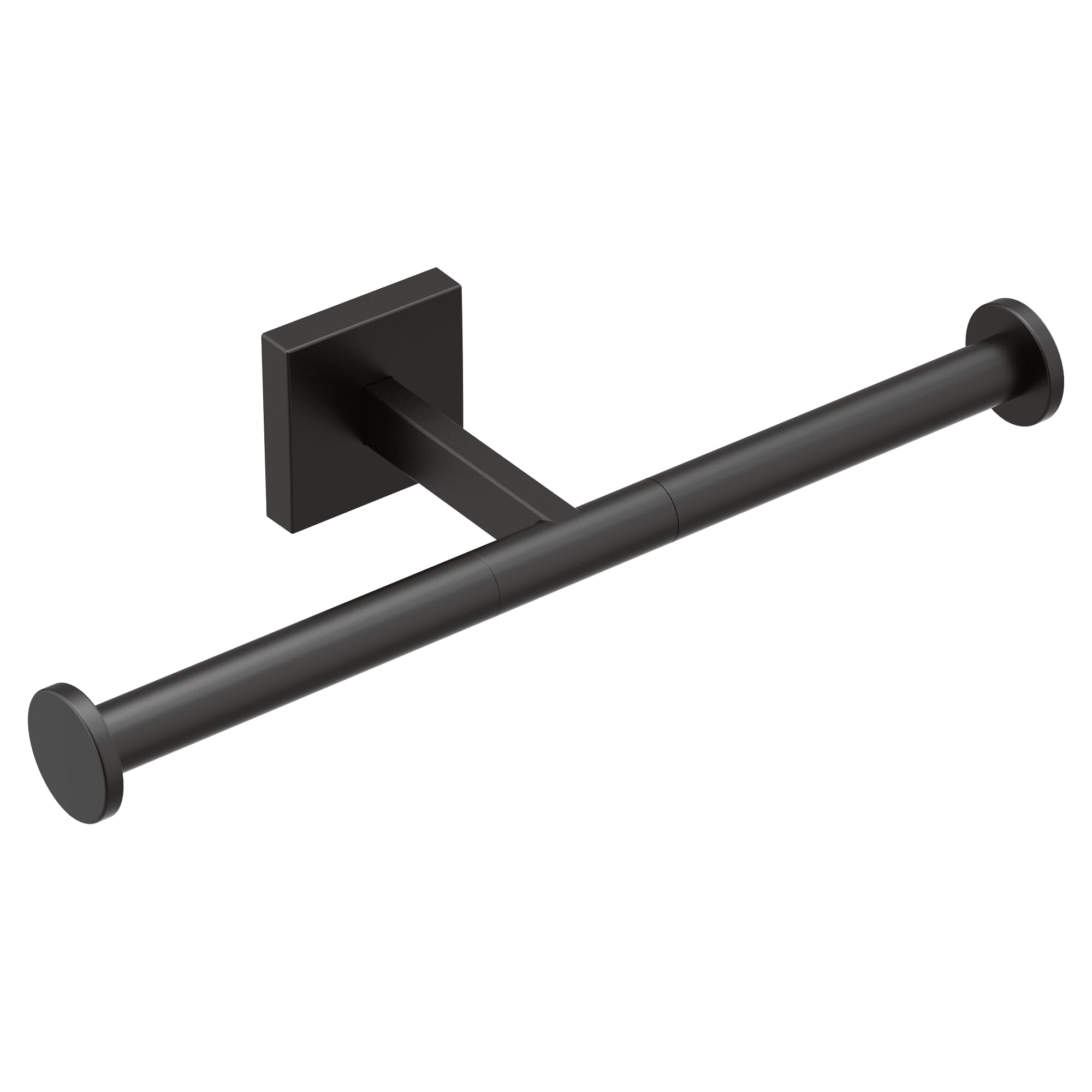 Moen BP1888BL Triva Double-Post Toilet Paper Holder - Matte Black Bathroom Accessory for Modern Homes | Durable & Stylish Bath Tissue Holder for Powder Rooms & Guest Baths