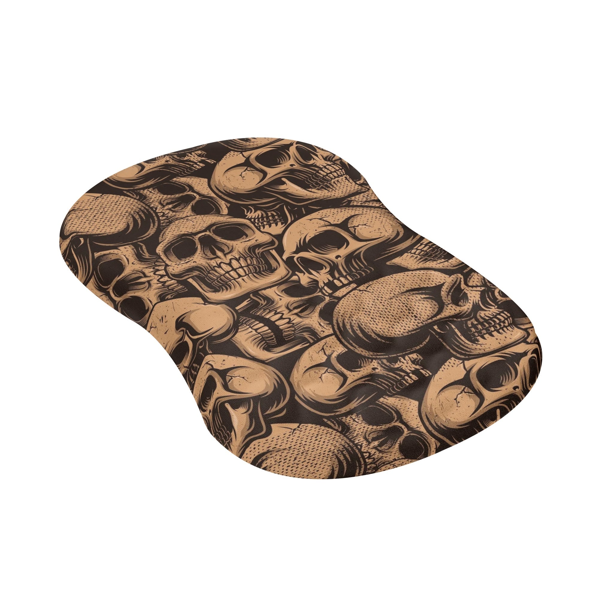 Premium Bronze Skulls Mouse Pad with Ergonomic Wrist Rest - Gaming & Office Desk Accessory for PC Laptop Users, Perfect for Gamers and Professionals