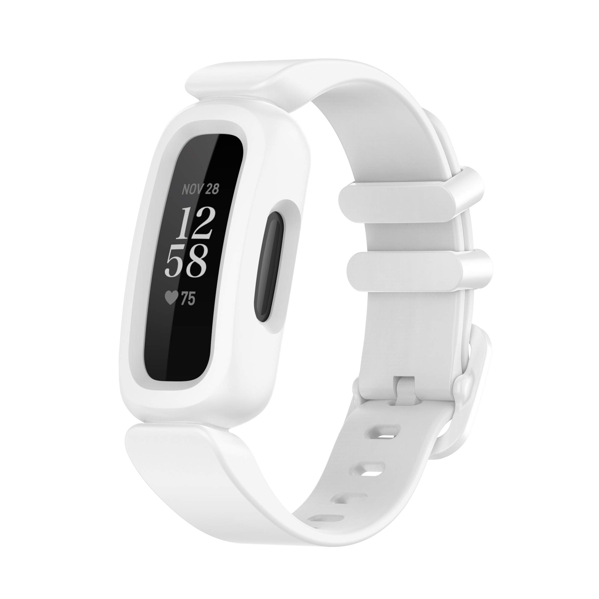 Replacement Smart Watch Bands Compatible with Fitbit Ace 3 - Soft Silicone Wristband for Kids (Black, Dark Blue, White) | Durable, Comfortable & Adjustable for Sports, School & Daily Activities