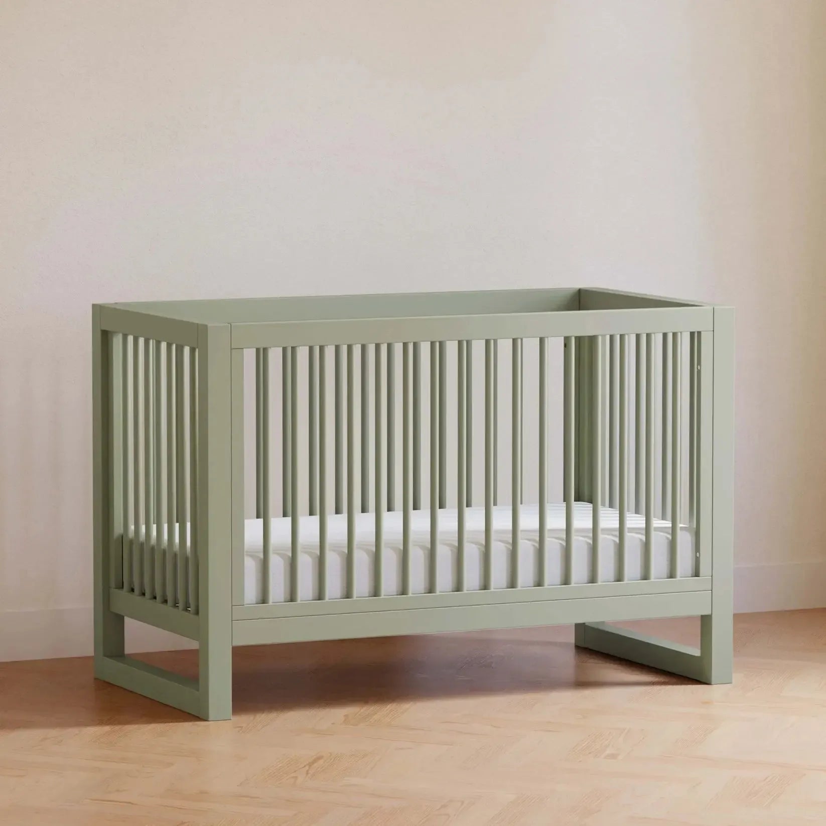 Namesake Nantucket 3-in-1 Convertible Crib in French Sage - Nursery Furniture for Baby Girls & Boys - Perfect for Modern, Coastal & Farmhouse Nursery Decor