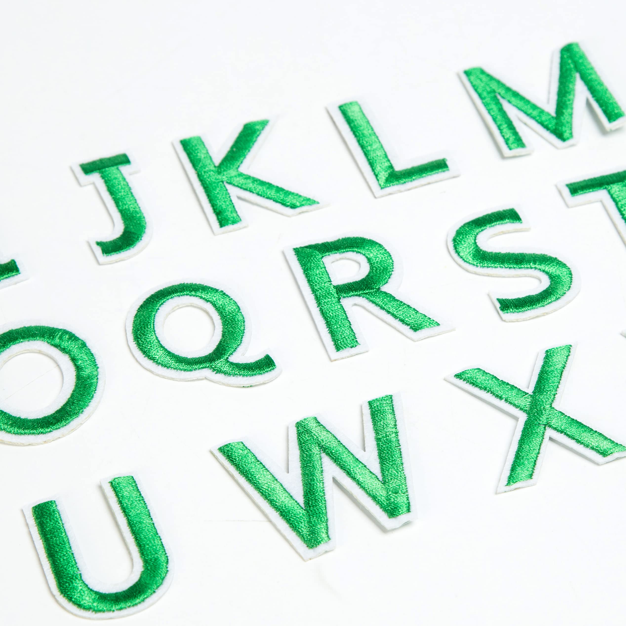 72 PCS Iron-On Embroidered Letters A-Z & Numbers 0-9 Patches - DIY Clothing Applique for Shirts, Hats, Jeans, Jackets - Perfect for Customizing Outfits, School Projects & Crafting
