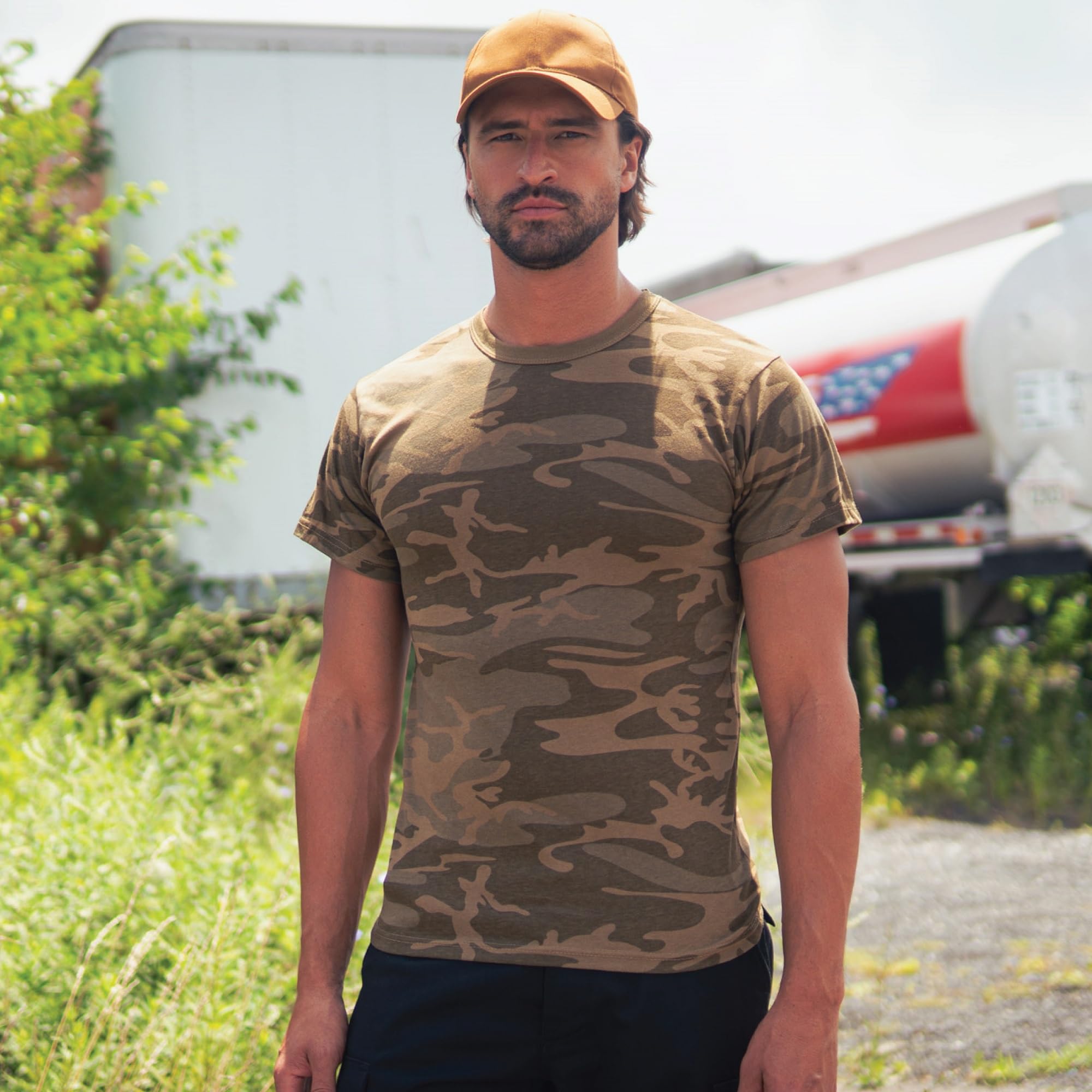Rothco Camo T-Shirt for Men - Durable, Comfortable & Long-Lasting Military Style T-Shirt | Perfect for Hunting, Outdoor Adventures & Casual Wear