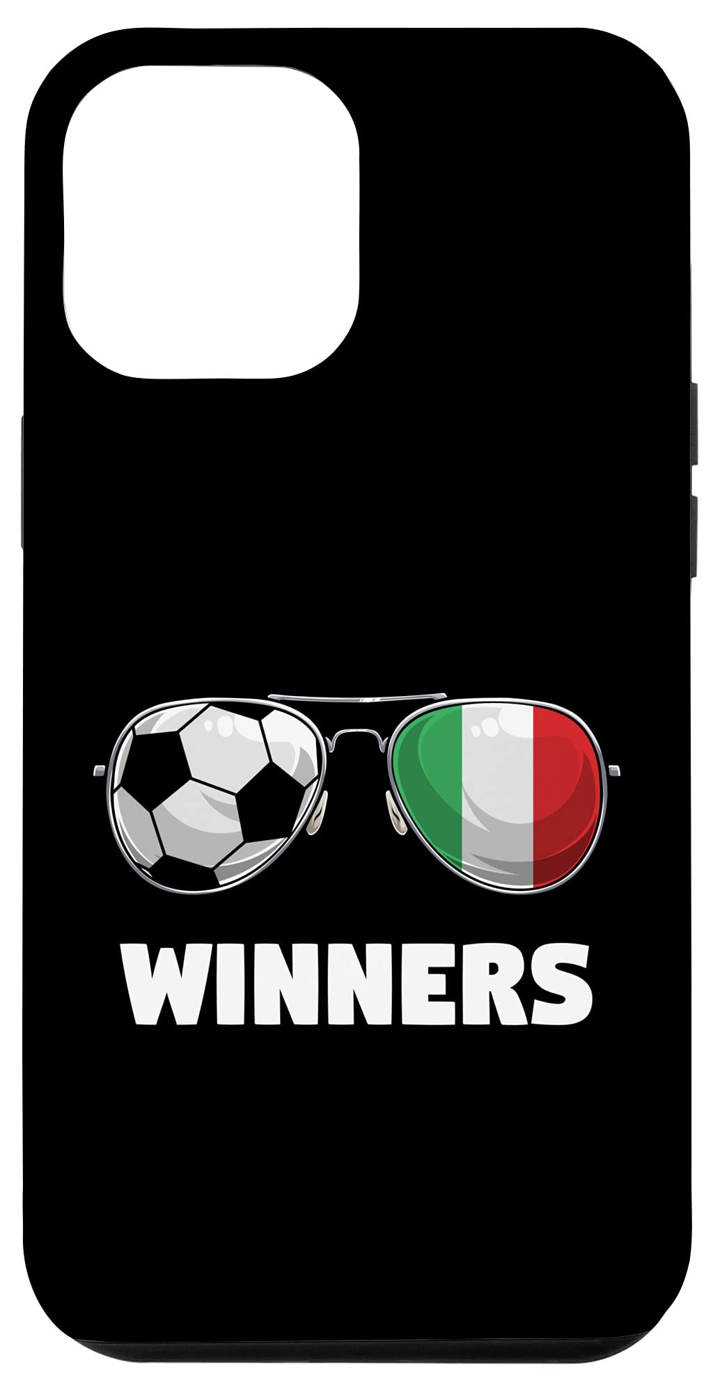 iPhone 12 Pro Max Case with Italian Flag & Soccer Design - Durable Protective Cover for iPhone 12 Pro Max - Perfect for Soccer Fans, Travel & Daily Use