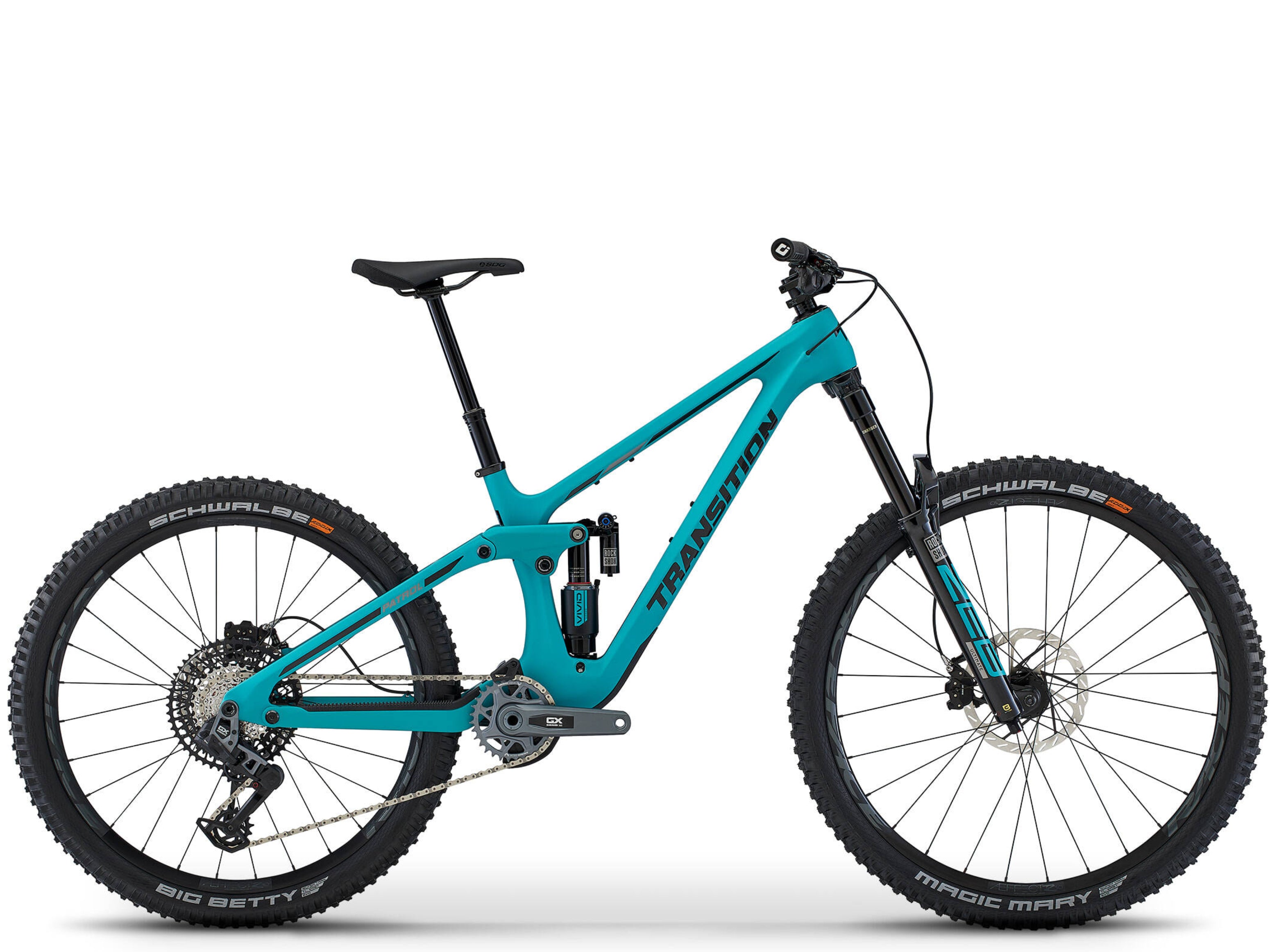 Transition Patrol Mountain Bike - High-Performance Full Suspension MTB for Trail & All-Mountain Riding | Durable Aluminum Frame, 29