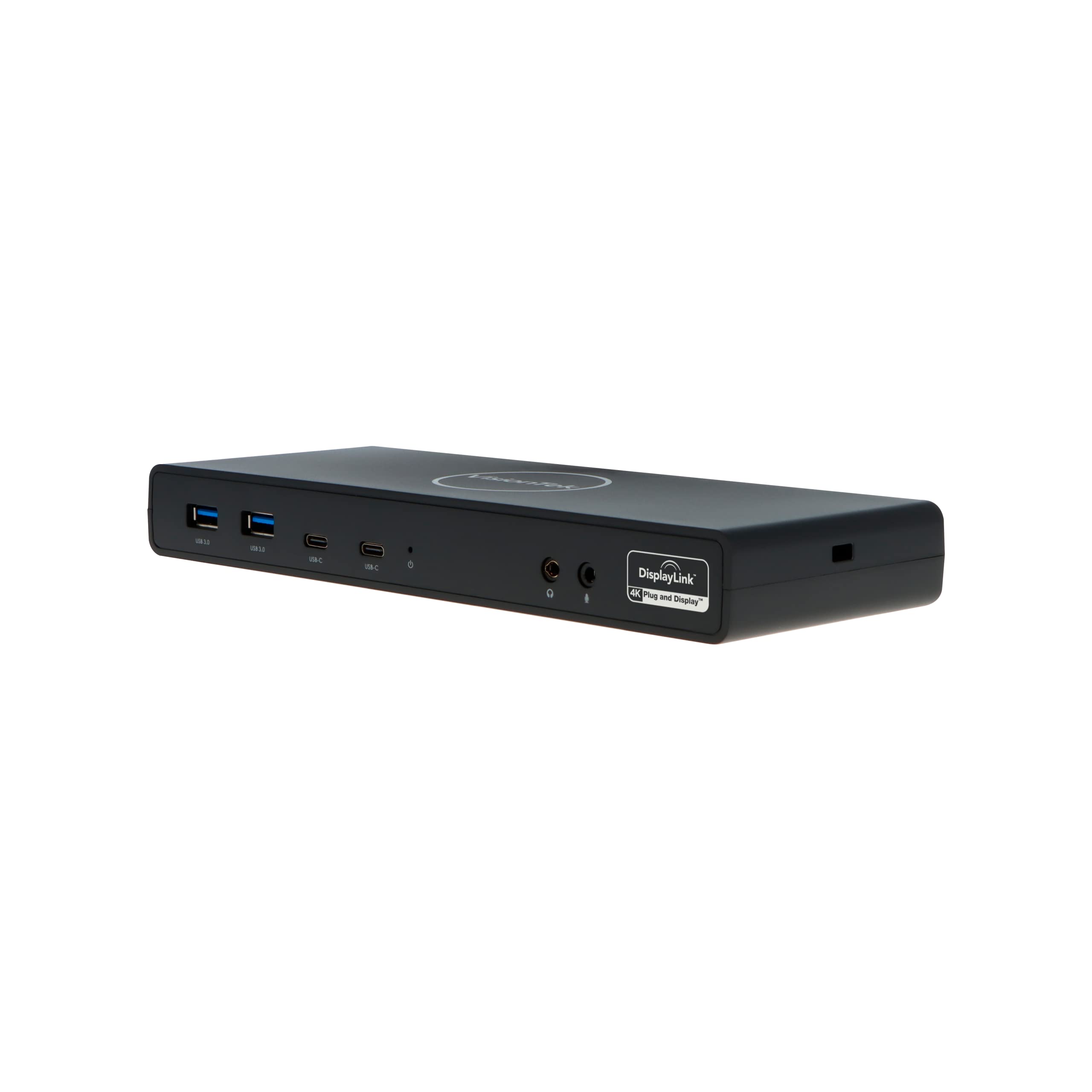 VisionTek VT4510 Universal USB Dual Monitor Docking Station with 2x HDMI & 2x DisplayPort - 100W Power Delivery, 4x USB-A & 2x USB-C Ports, Audio Jack & Ethernet - Compatible with Windows, MacOS & ChromeOS - Perfect for Home Office, Remote Work & Multi-Screen Productivity