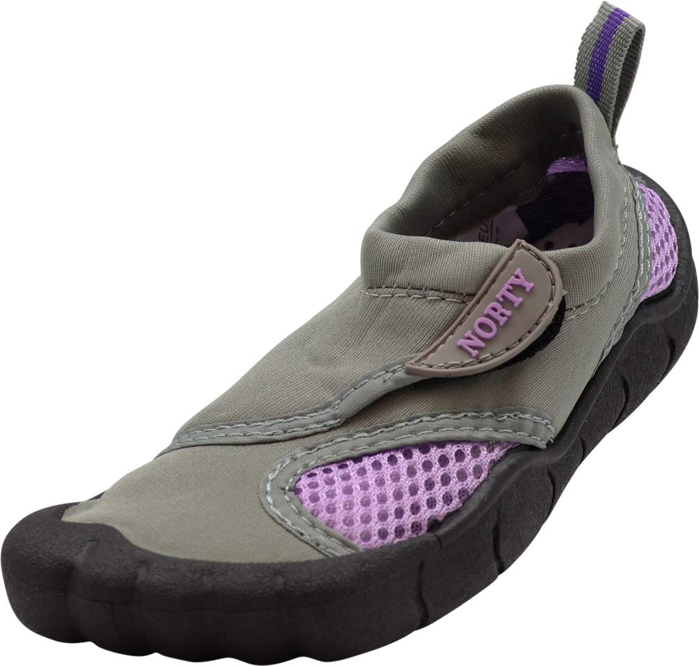 NORTY Wave Aqua Sock - Kids Water Shoes for Swimming, Beach & Pool - Lightweight Quick-Dry Water Socks with Non-Slip Sole - Perfect for Beach Vacation, Water Parks & Outdoor Activities