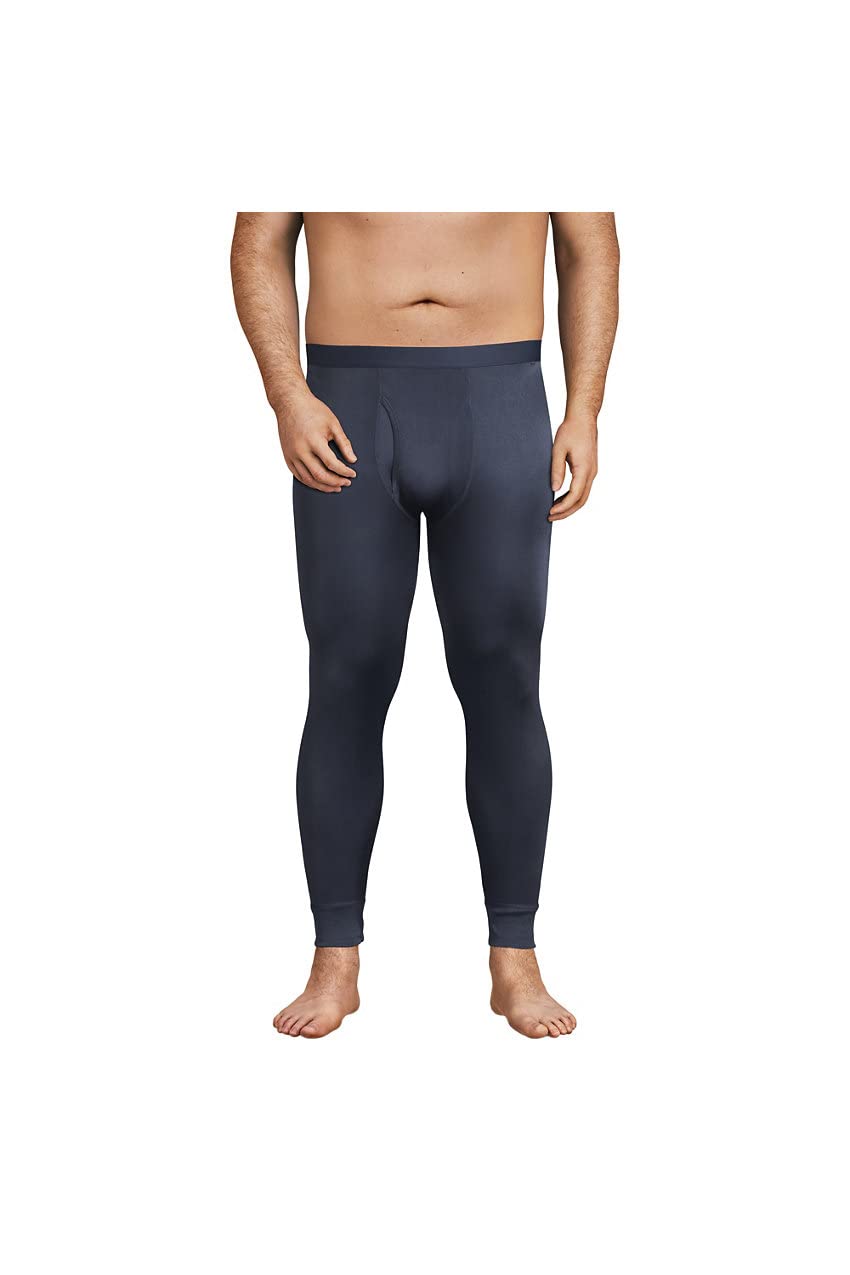 Lands' End Men's Silk Thermal Underwear Pants - Soft & Breathable Long Johns for Winter, Cold Weather & Layering