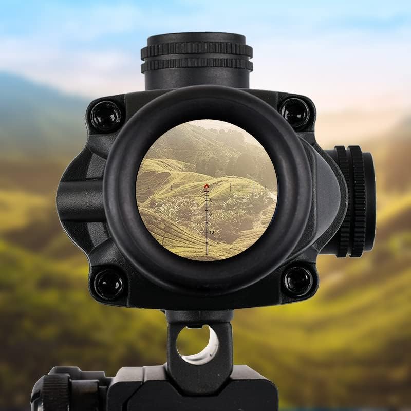 KinZon Acog 4X32 Rifle Scope with Dual Illumination & Chevron Fiber Optic Reticle | .223 Ballistic Reticle for Hunting, Tactical Shooting & Outdoor Adventures
