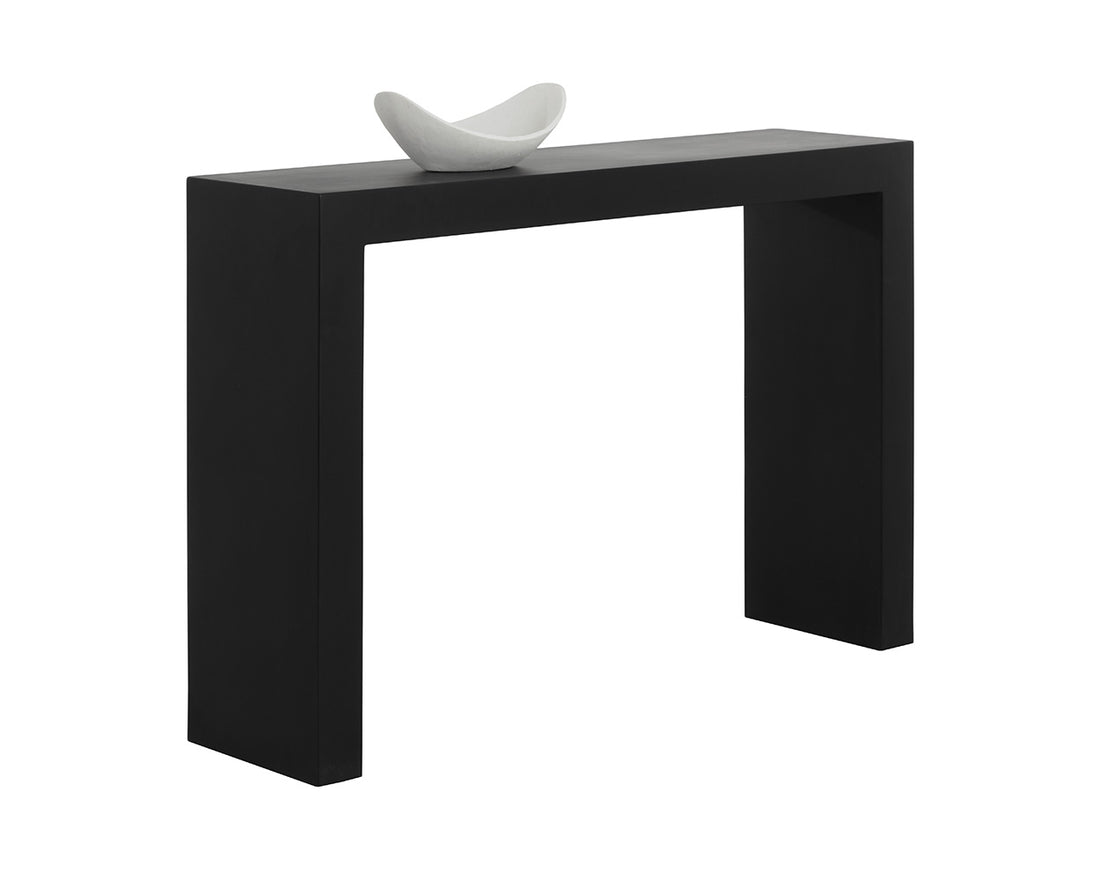 Black Axle Console Table - Entryway, Hallway & Living Room Accent Furniture for Home Decor