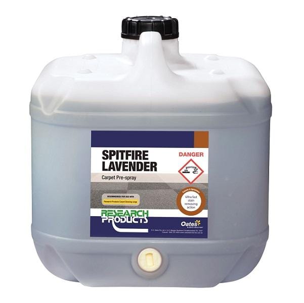 Spitfire Lavender Carpet Cleaner Concentrate - Professional Pre-Spray Solution for Deep Cleaning Carpets & Upholstery - Perfect for Home, Office & Pet Stain Removal