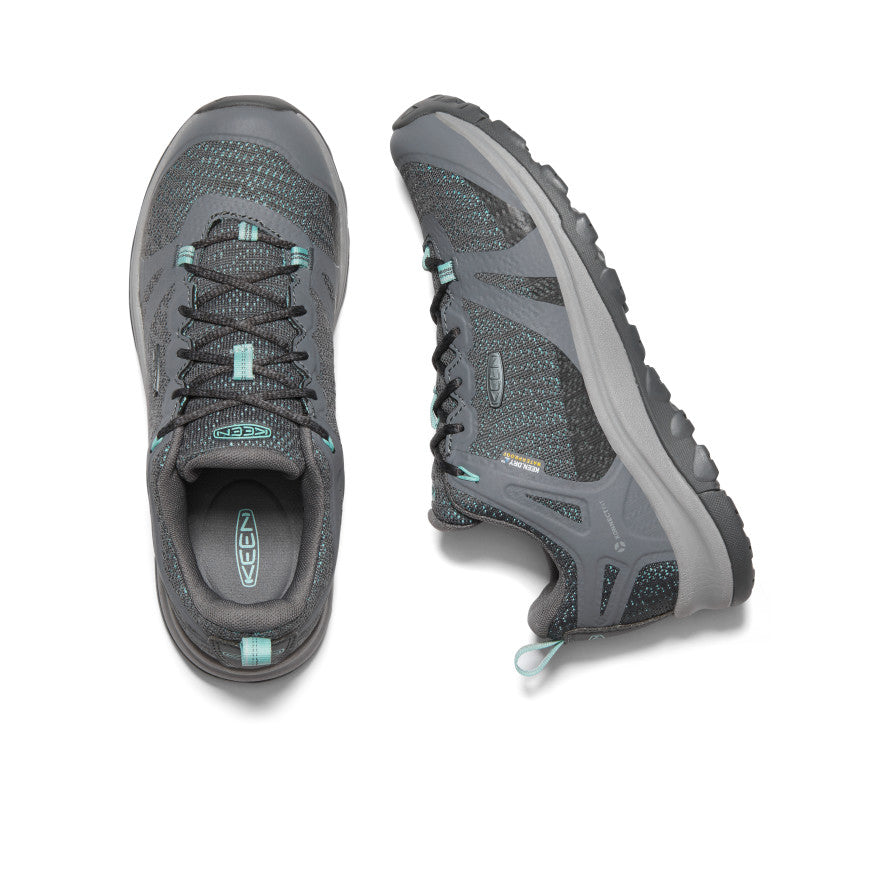 Women's Terradora II Waterproof Hiking Shoes - Steel Grey/Ocean Wave | Lightweight Trail Running & Outdoor Adventure Footwear