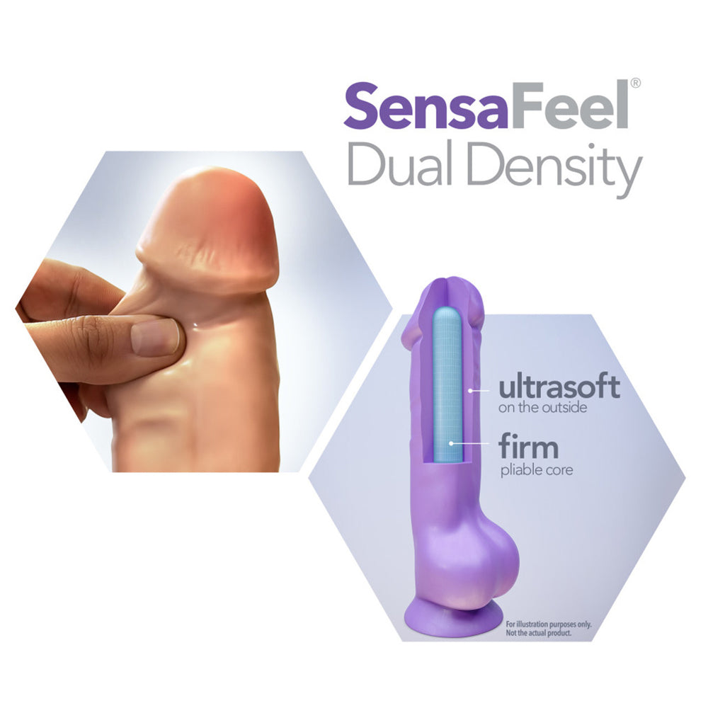 Au Naturel Daddy 14 Realistic Sensa Feel Dual Density Dildo - Lifelike Adult Toy for Couples & Solo Play - Perfect for Sensual Exploration & Intimate Pleasure
