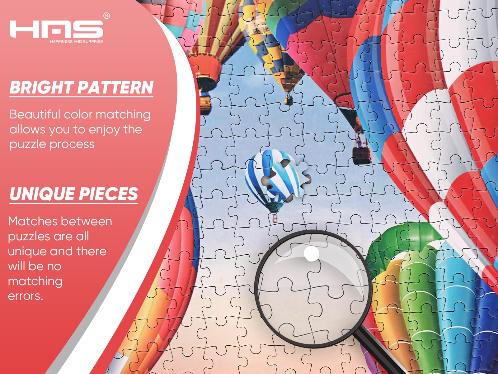 1000-Piece Hot Air Balloon Jigsaw Puzzle for Adults - Natural Landscape Scenery Puzzle Game, Fun Family Activity & Home Decor Gift | Perfect for Relaxation, Stress Relief & Living Room Decoration