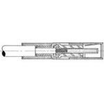Straight Plug Connector 3-1532006-6, 142-1000-0001 - Electrical Component for Automotive & Industrial Wiring Applications