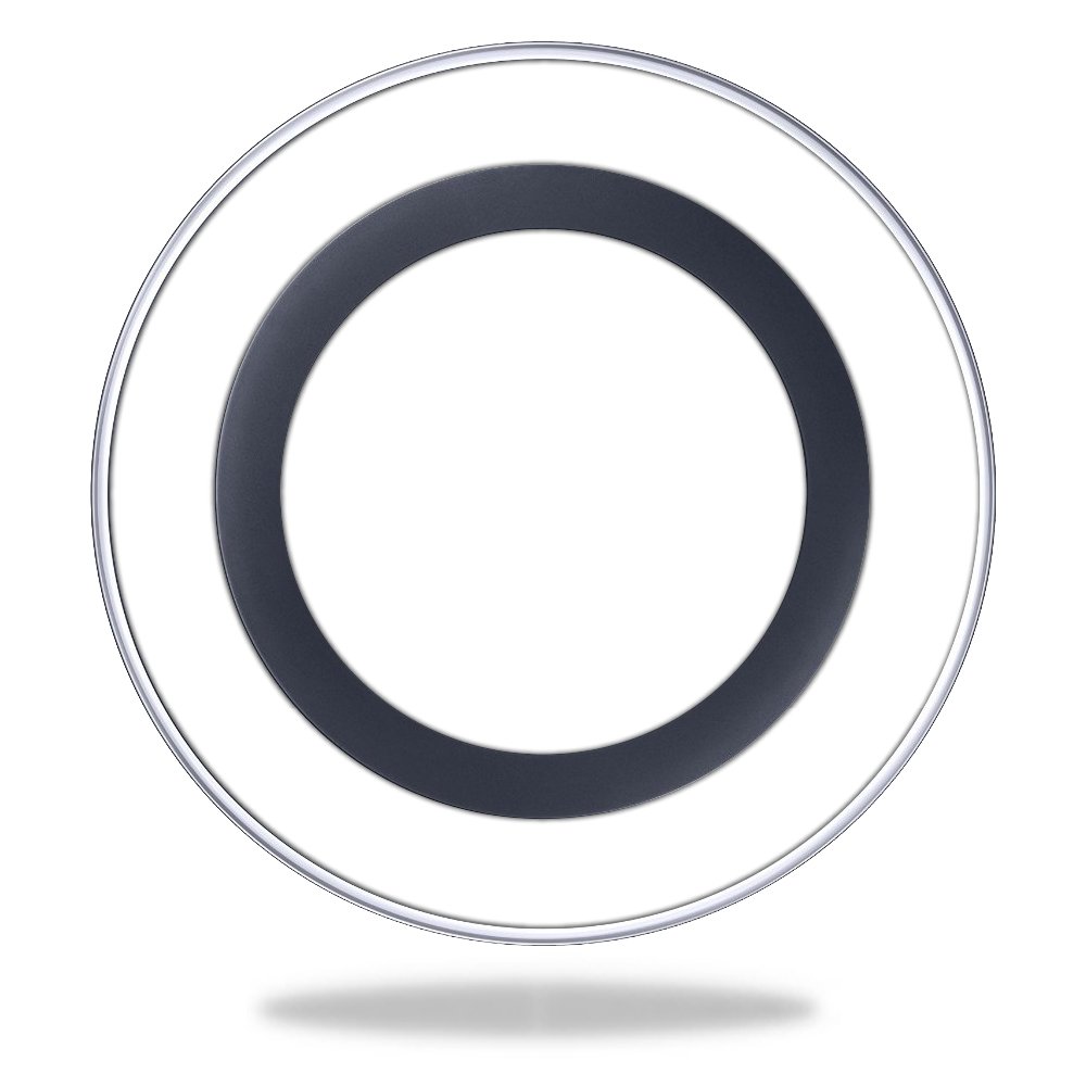 MightySkins Samsung Wireless Charging Pad Skin Wrap Cover - Solid White Protective Sticker | Compatible with Qi Chargers | Perfect for Home, Office & Car Use