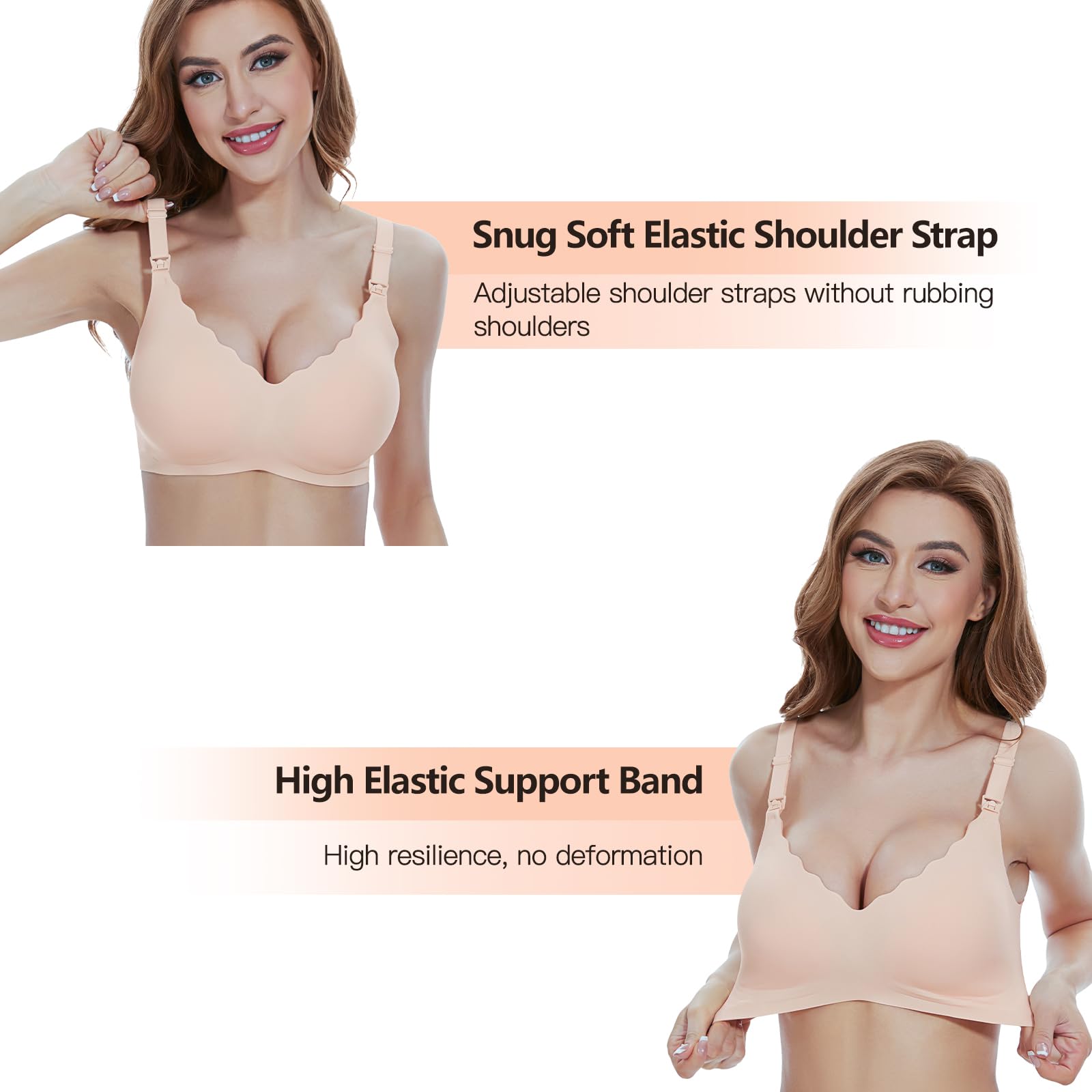**Best Nursing Bras for Breastfeeding - Seamless Maternity Bra for Ultra Comfort - Pregnancy & Sleep Bralette for Women - Perfect for Nursing, Lounging & Postpartum Recovery**