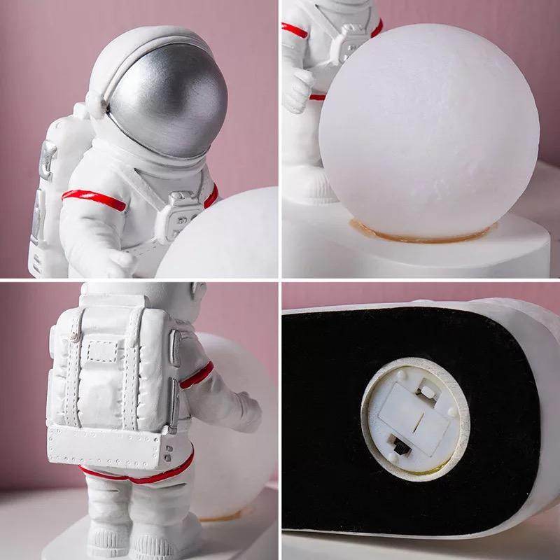 Astronaut Night Lamp - 3D LED Space-Themed Night Light for Kids Room, Nursery & Bedroom Decor - Perfect for Bedtime, Relaxation & Creating a Cozy Atmosphere