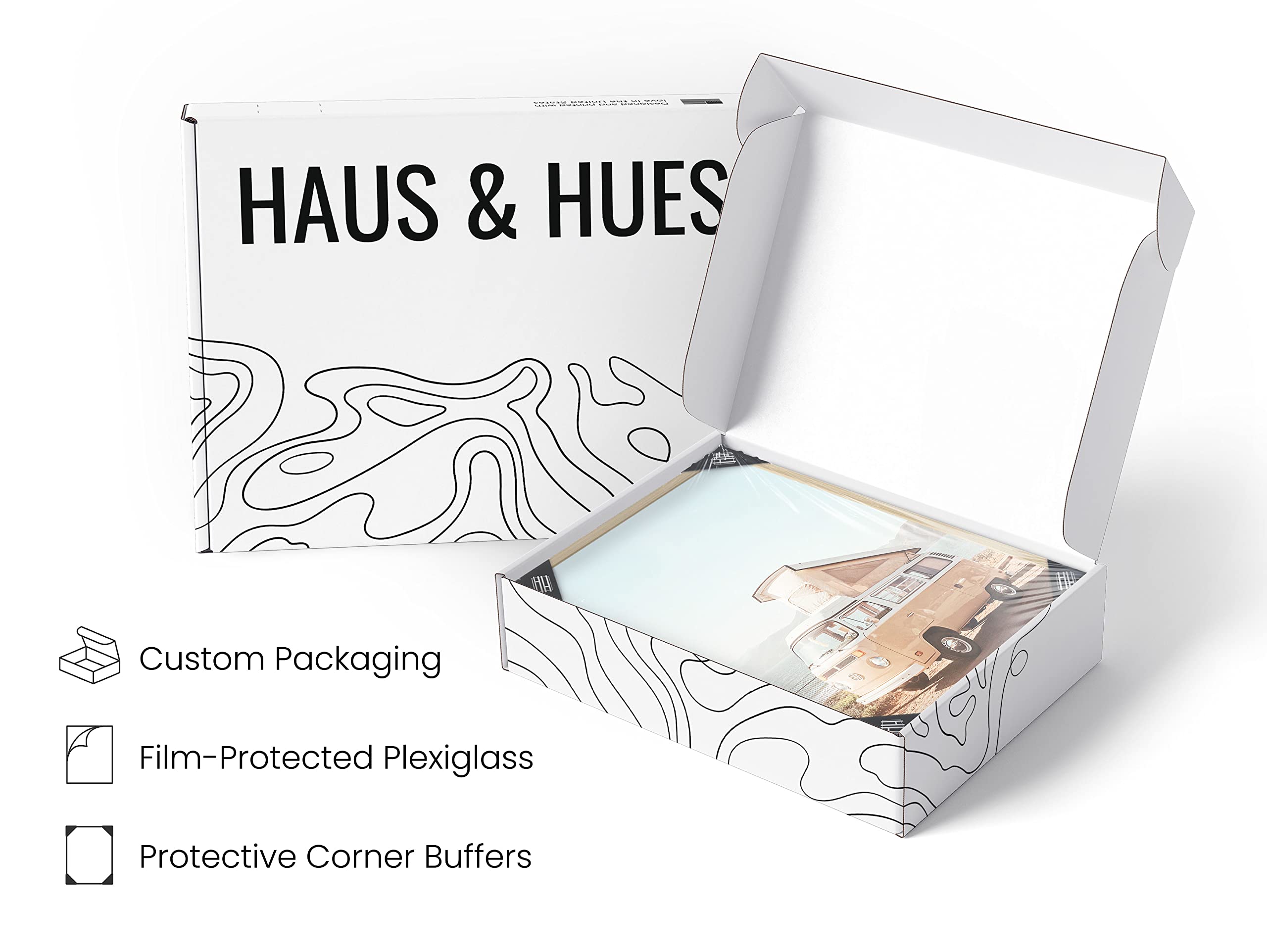 HAUS AND HUES Coastal Beach Decor Set of 4 Framed Art Prints - 8x10 Beige Framed Wall Art for Beach House, Bathroom & Living Room Decor | Perfect for Coastal Home Decor, Vacation Rental & Seaside Themed Spaces
