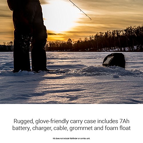 Garmin 010-12462-10 Small Ice Fishing Kit - Portable Fish Finder with Transducer for Winter Ice Angling | Perfect for Ice Fishing, Lake Fishing & Winter Outdoor Adventures