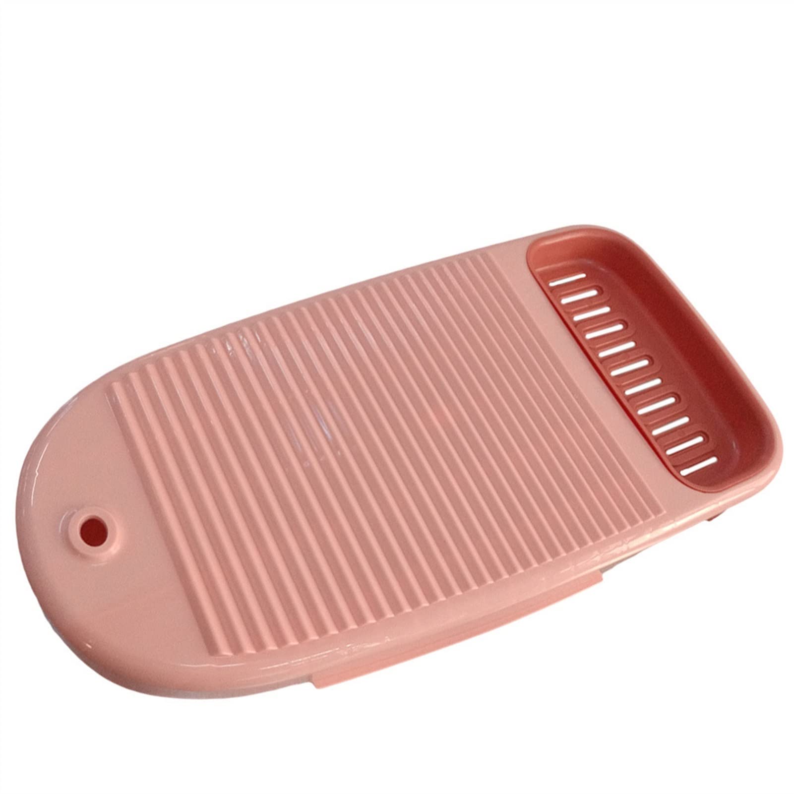 NFEGSIYA Thickened Plastic Washboard - Durable Laundry Scrubbing Board for Hand Washing Clothes, Socks & Delicates | Ideal for Home, Camping & Off-Grid Living (Pink)