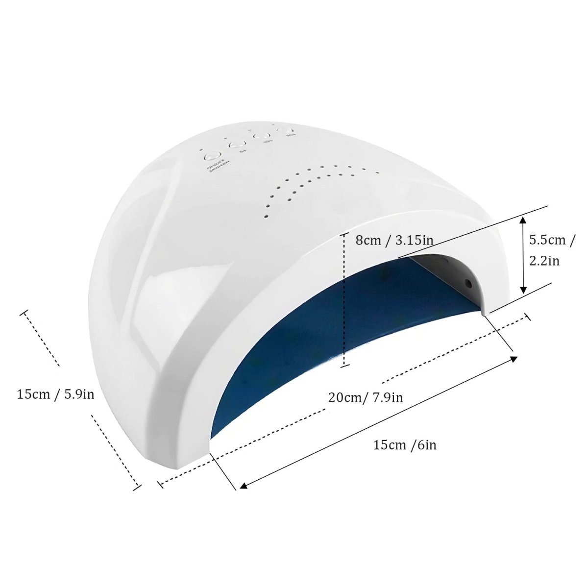48W UV LED Nail Lamp for Gel Polish Curing - Professional Salon & Home Manicure Pedicure Kit with Fast Drying & Even Light Distribution (Perfect for DIY Nail Art & Gel Extensions)