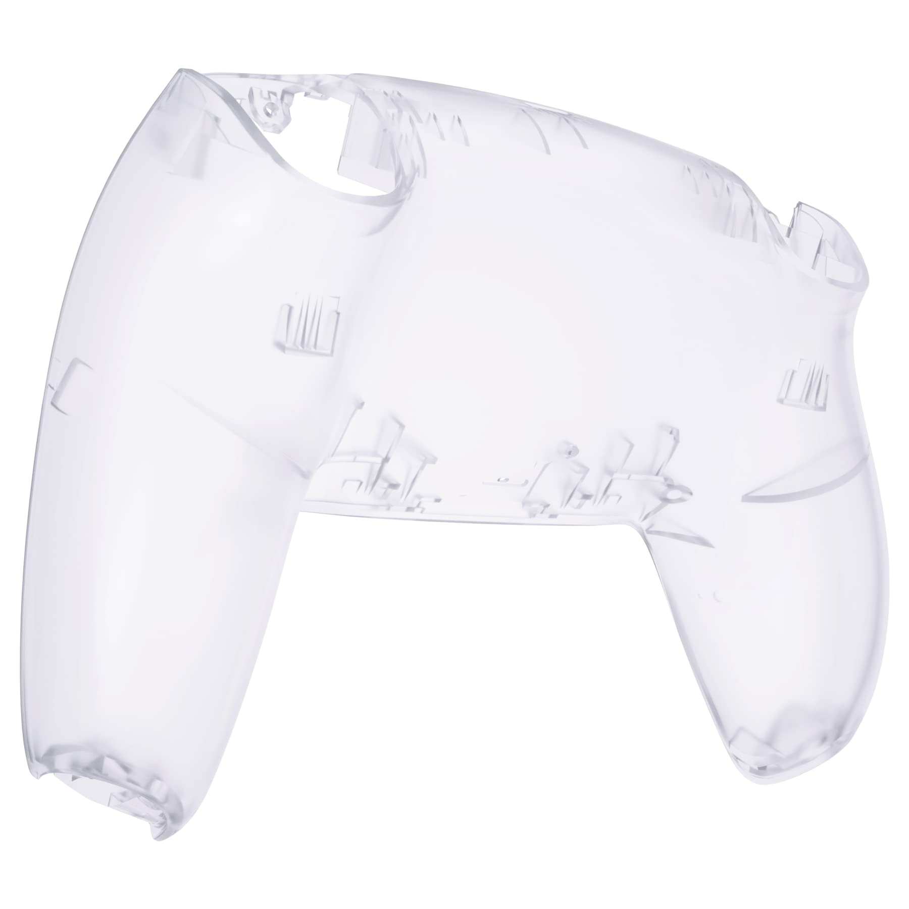 eXtremeRate Clear PS5 Controller Shell Replacement Kit - Full Set with Buttons & Touchpad Cover for BDM-030/040/050 Models | Custom Decorative Front & Back Plates | Gaming Accessories for Enhanced PS5 Experience