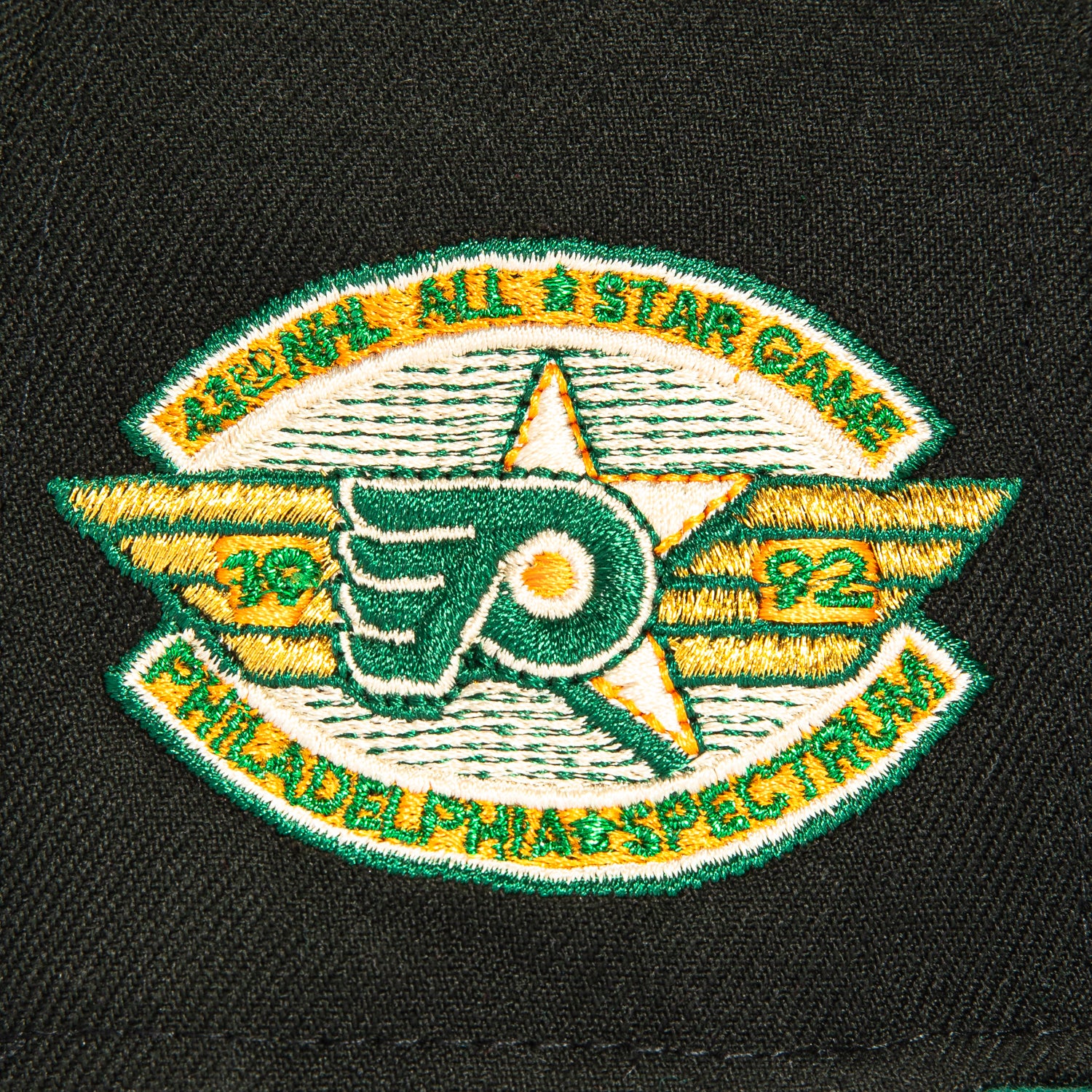 New Era 59Fifty Philadelphia Flyers 1992 All Star Game Patch Snapback Hat - Black & Green NHL Hockey Cap for Men & Women - Perfect for Sports Fans, Collectors & Streetwear Fashion