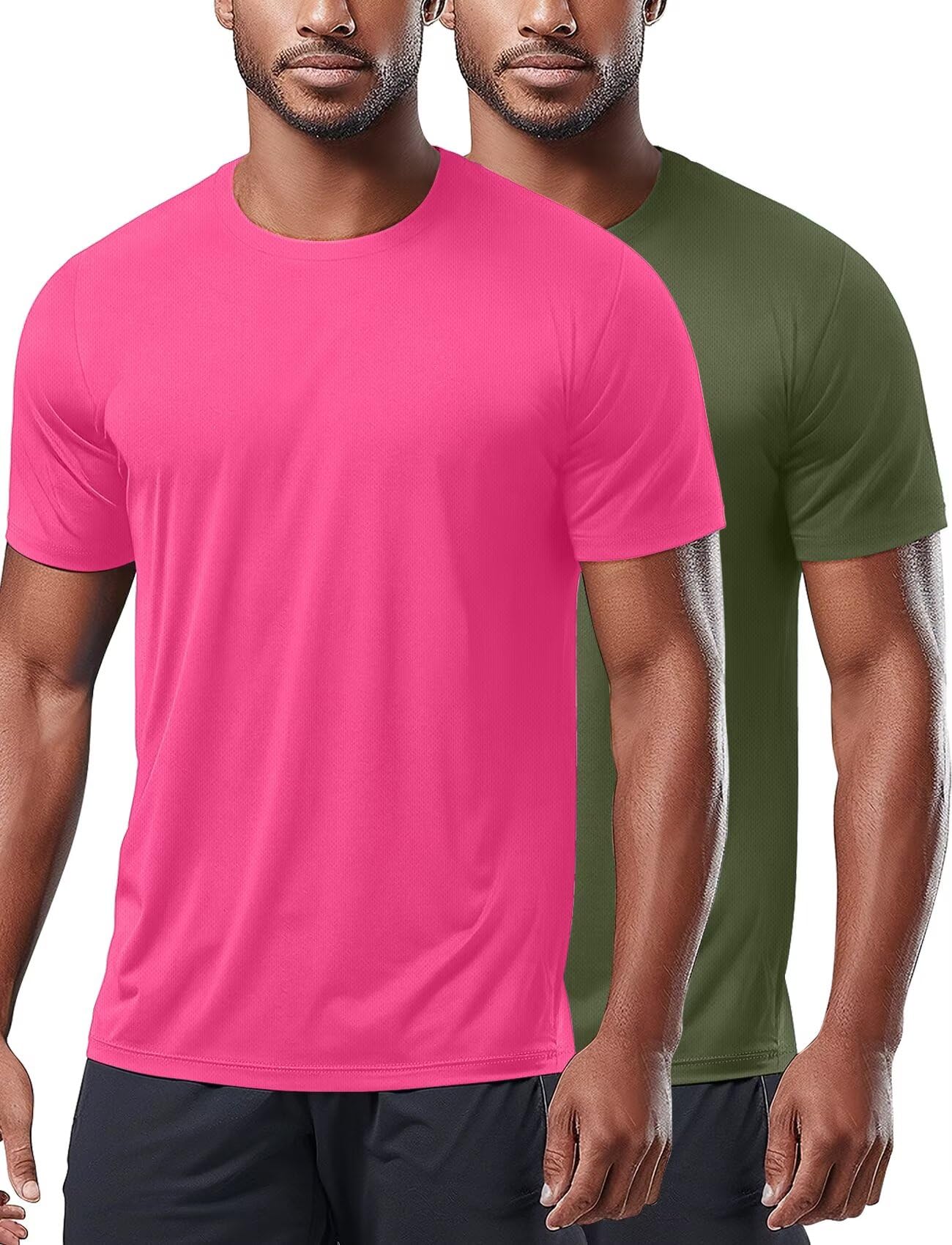 Best Moisture Wicking Quick Dry Workout Shirts for Men - Breathable Athletic Gym Performance T-Shirts for Running, Training & Fitness