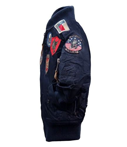 Top Gun® Kids MA-1 Aviator Bomber Jacket - Stylish & Warm Winter Coat for Boys & Girls - Perfect for School, Outdoor Play & Cold Weather Adventures