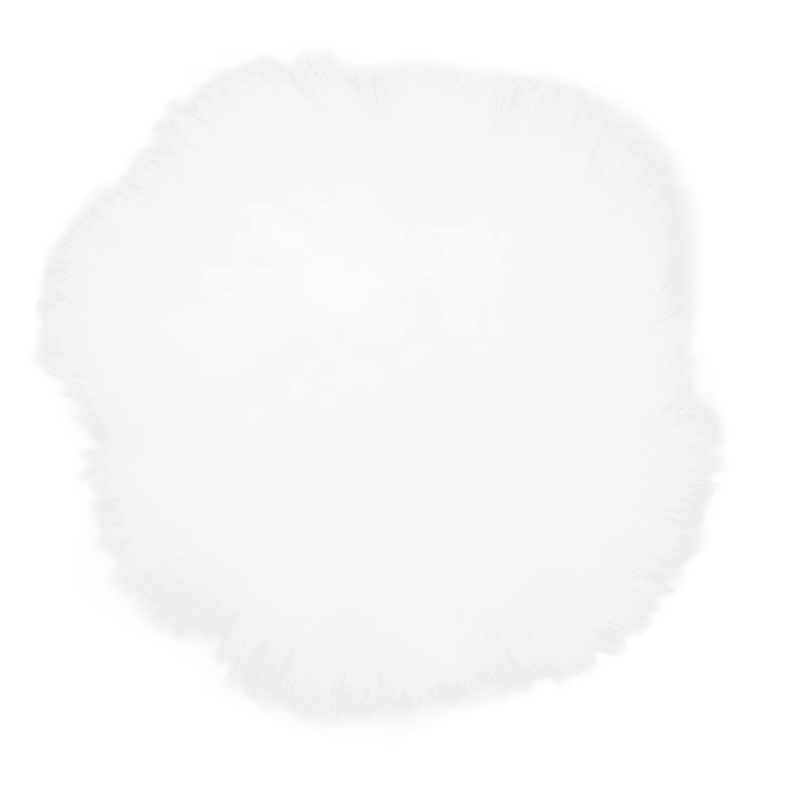Premium Artificial Fur Lapel Mic Windscreen - Noise Reduction Lavalier Microphone Cover for Clear Sound, Comfortable & Durable - Ideal for Outdoor Interviews, Podcasting, YouTube Videos (White)