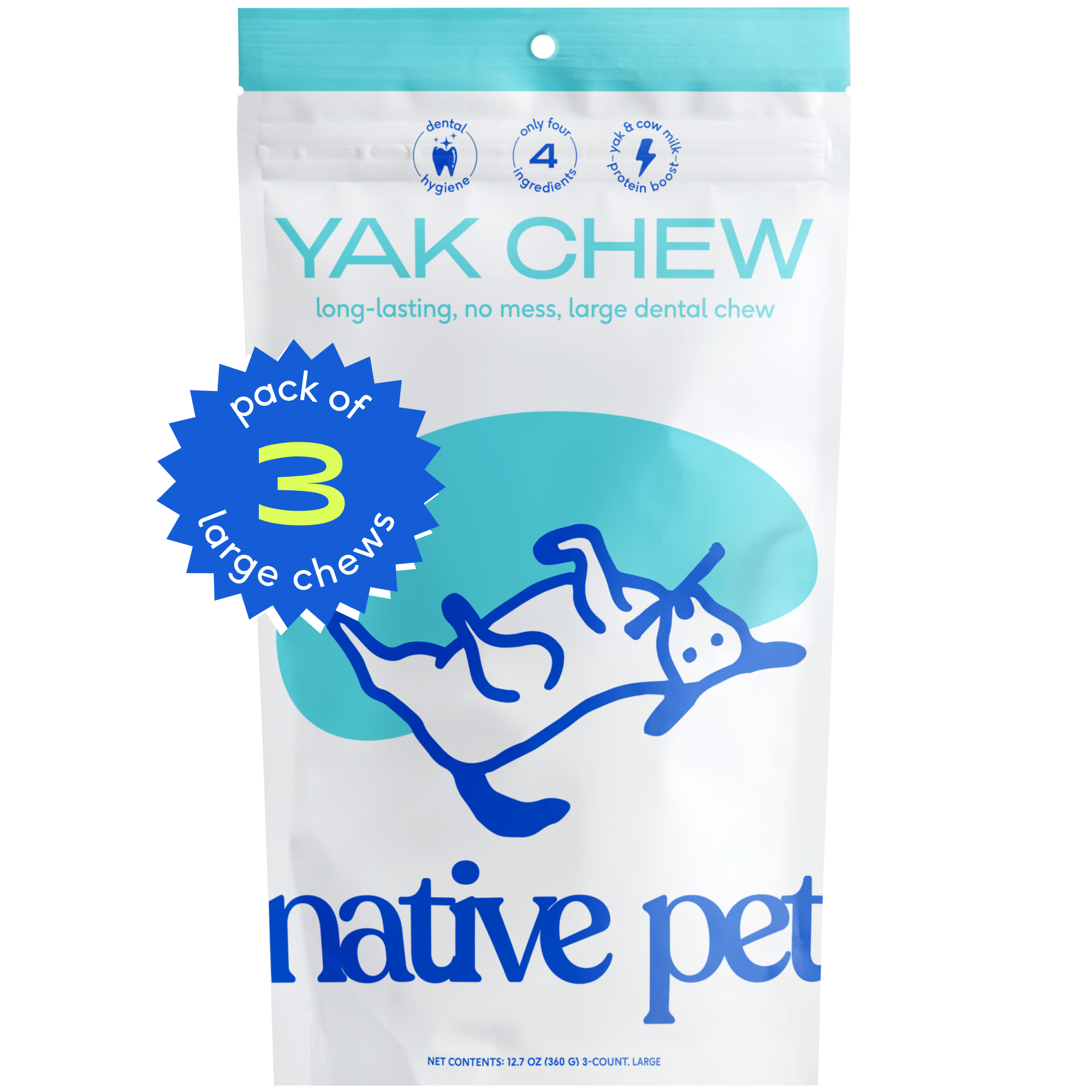 Premium Natural Yak Cheese Chews for Dogs - All-Natural, Long-Lasting Dental Treats for Puppies & Adult Dogs - Perfect for Teething, Training & Chewing Needs