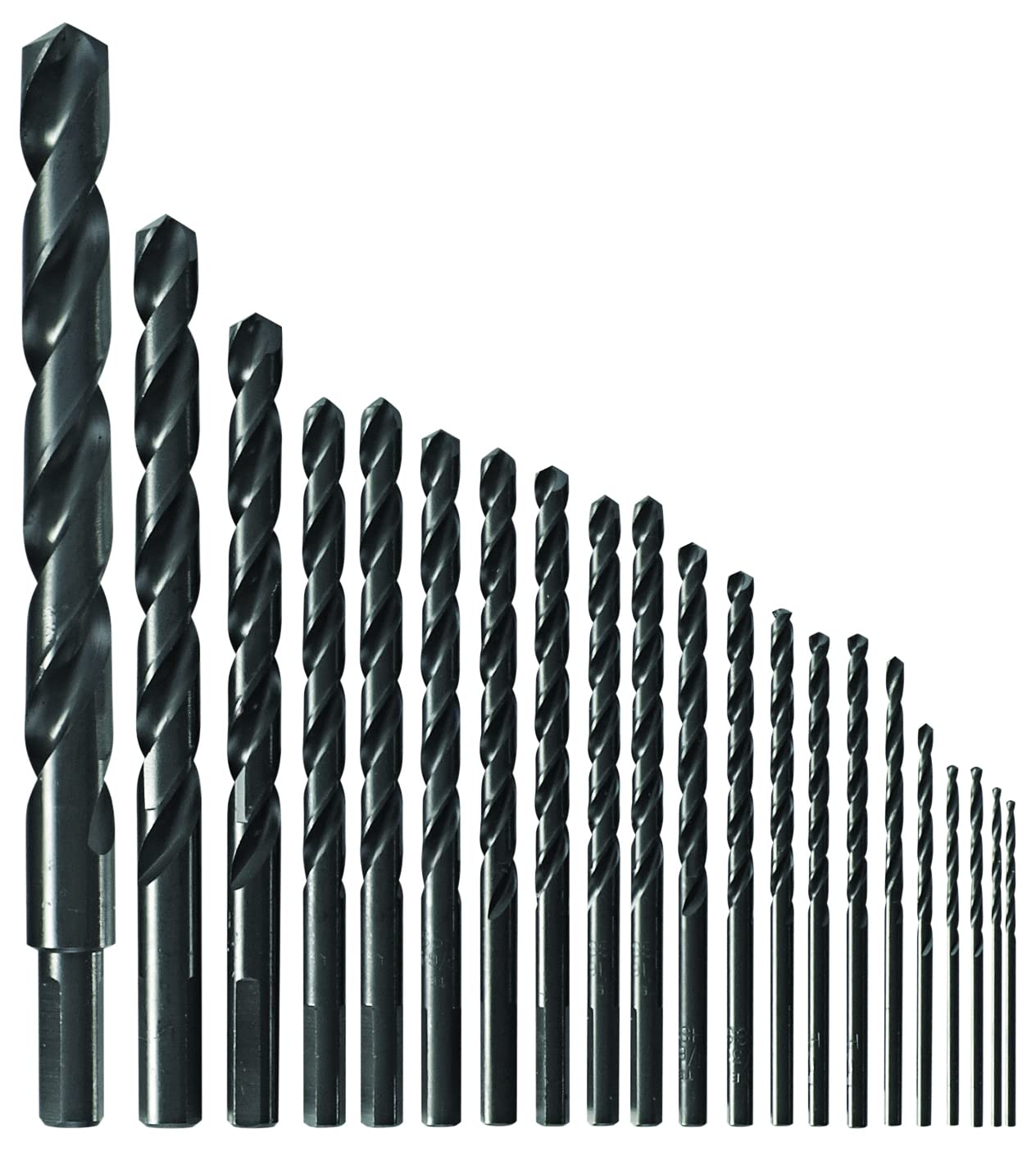 BOSCH BL21A 21-Piece Black Oxide Drill Bit Set for Metal, Wood & Plastic - Premium Drill Bits with Storage Case | Perfect for DIY Projects, Home Repairs & Professional Use