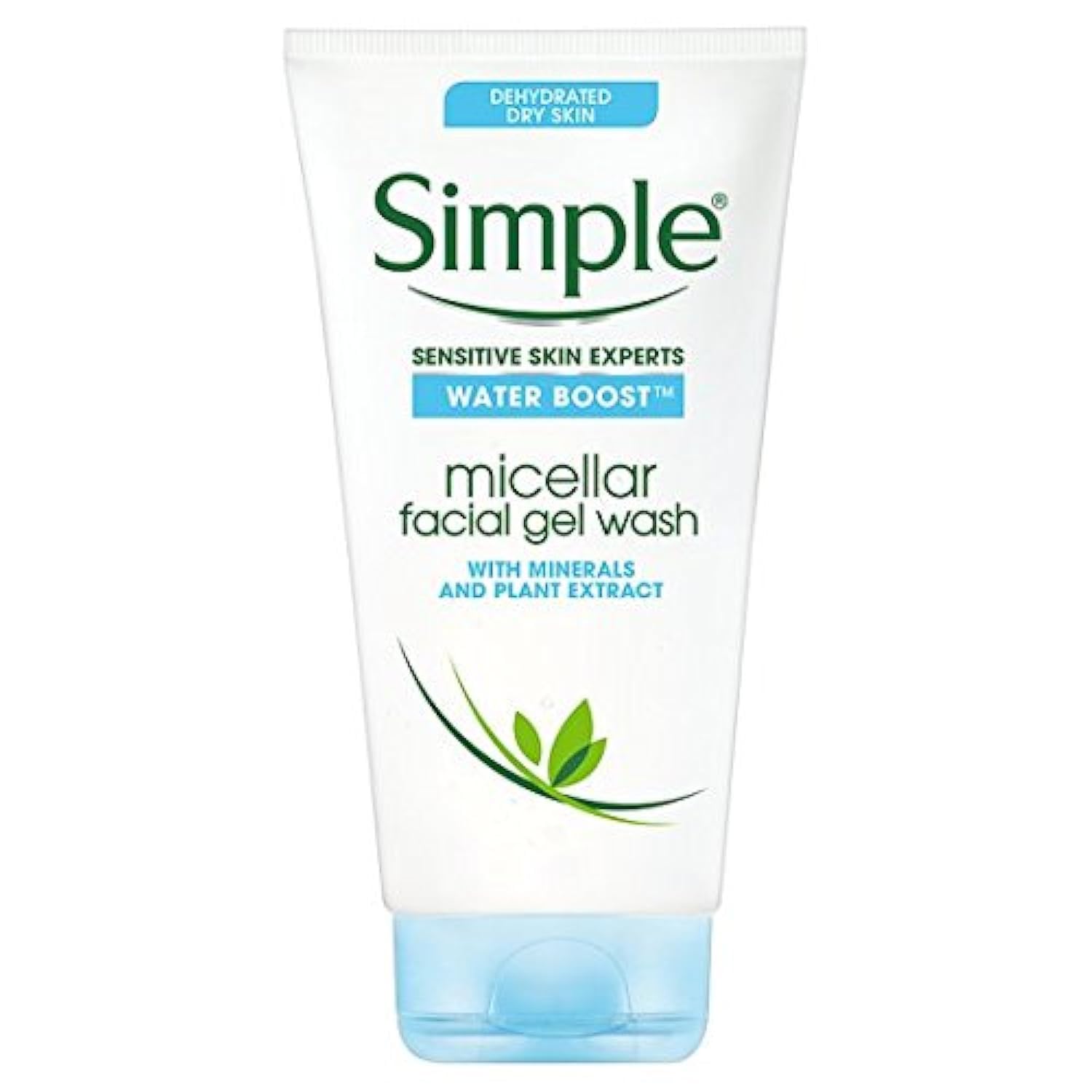 Simple Water Boost Micellar Facial Gel Wash 148ml - Gentle Cleansing for All Skin Types | Perfect for Daily Skincare Routine & Makeup Removal