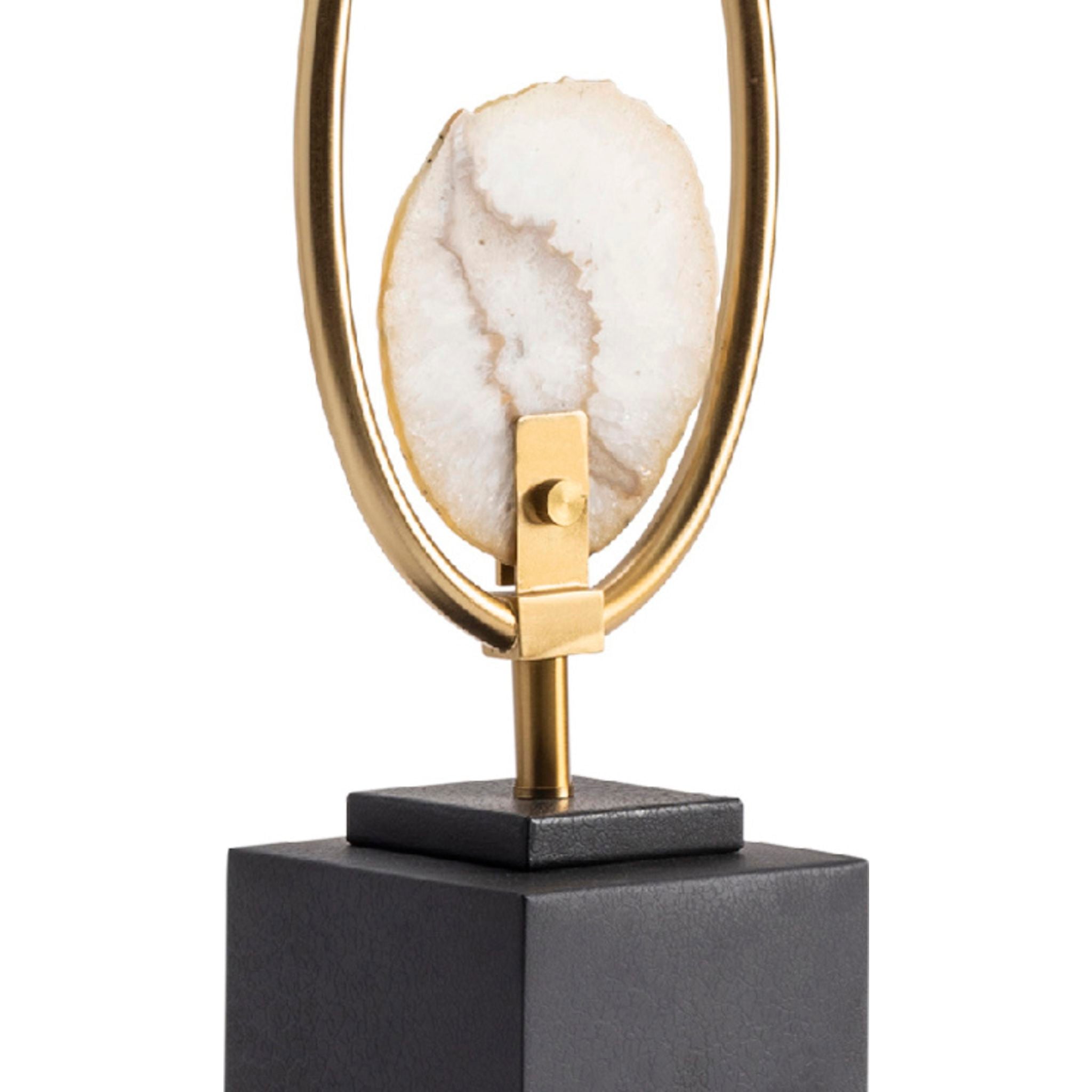 Handmade Agate Table Lamp - 32