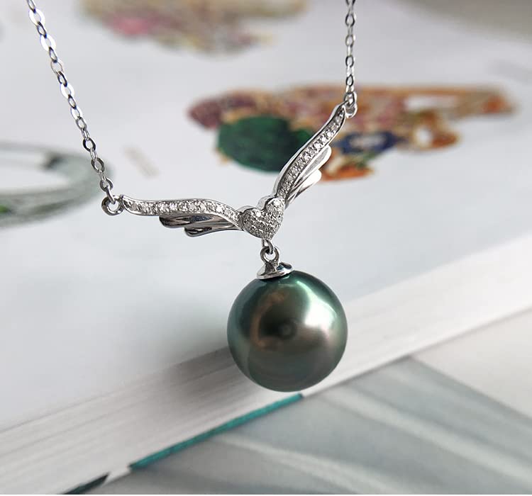 Elegant Tahitian Black Pearl Necklace for Women - Perfect Anniversary, Birthday, Mother's Day & Valentine's Gift - Luxury Jewelry for Wife, Mom & Her - Ideal for Date Nights, Weddings & Special Occasions